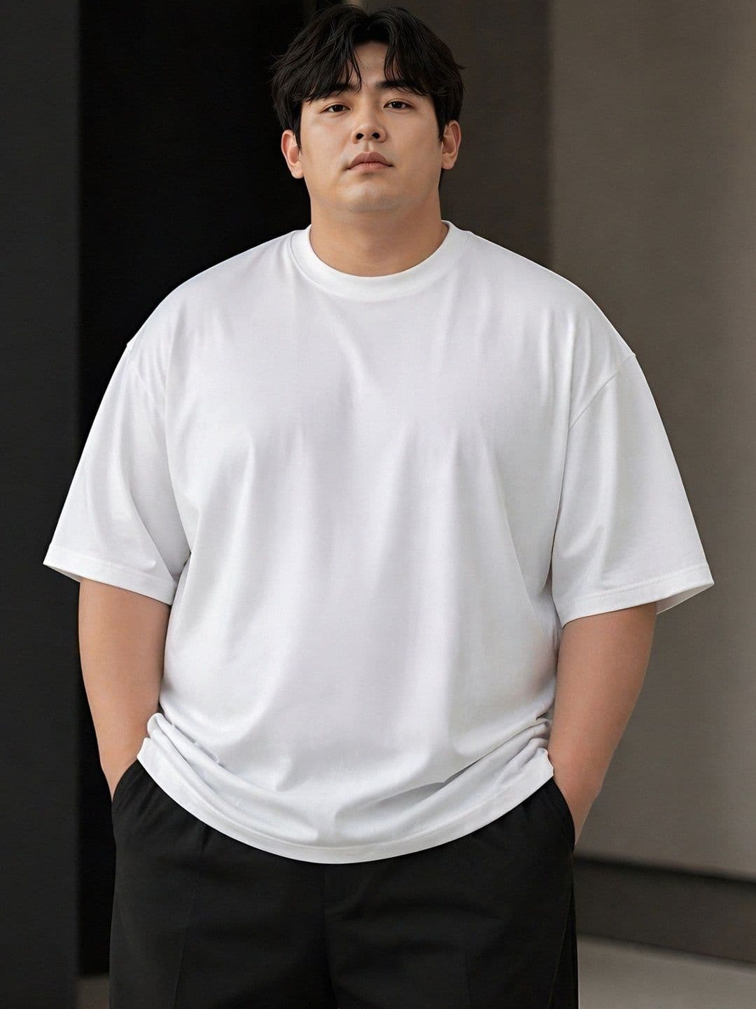 PockMAN Men Drop-Shoulder Sleeves Bio Finish T-shirt - view 1