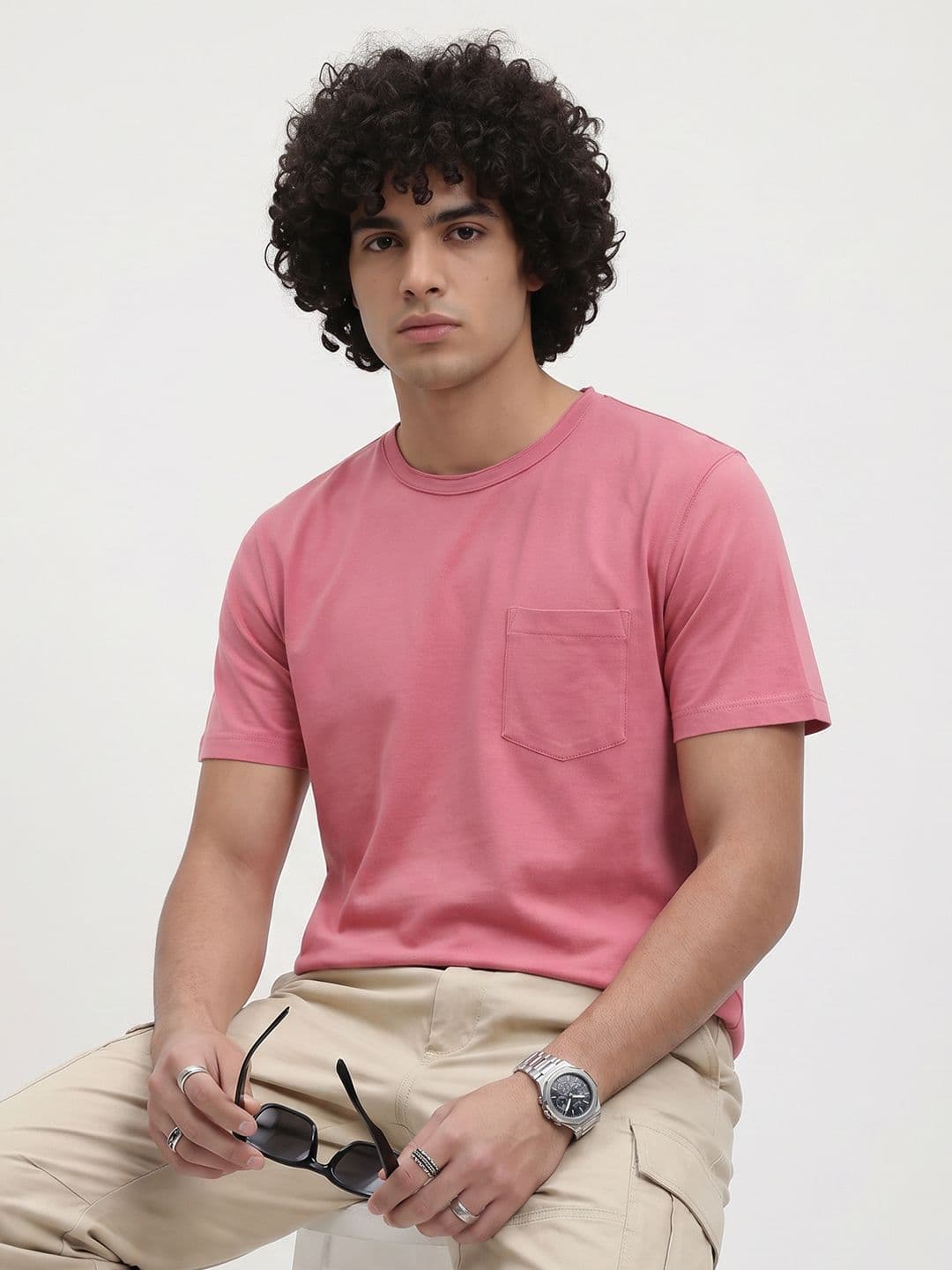 The Roadster Life Co. Round Neck Pure Cotton T-Shirt - view 1