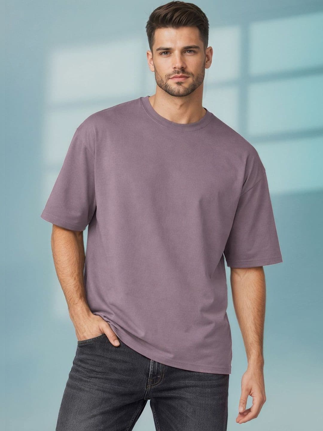 Mast & Harbour Men Drop-Shoulder Sleeves T-shirt - view 1