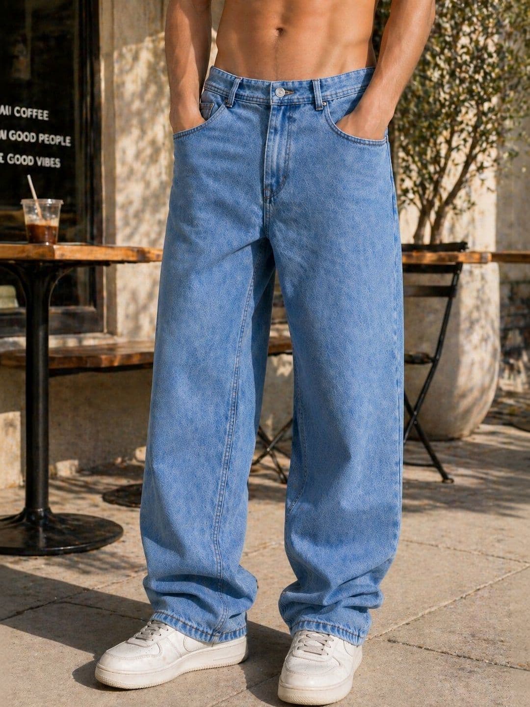Mast & Harbour Men Mid-Rise Light Fade Jeans - view 1