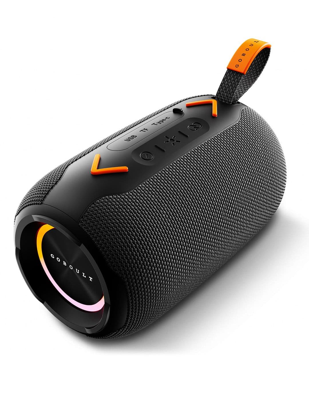GOBOULT Groove 12W, Dual Drivers, RGB LED, TWS node Speaker (Pure Black, Stereo Channel) - view 1