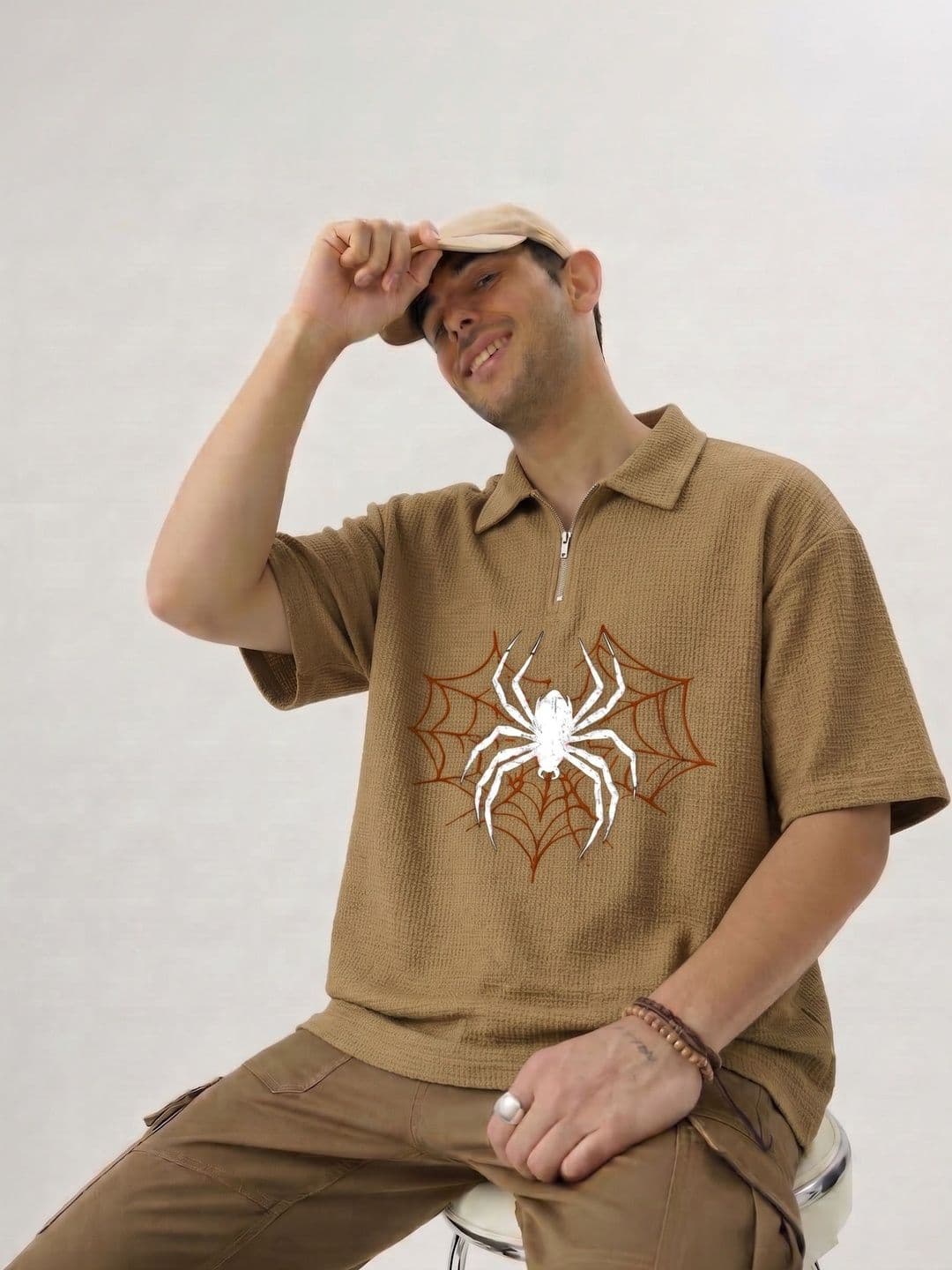 Try This Men Printed Polo Collar T-shirt - view 1