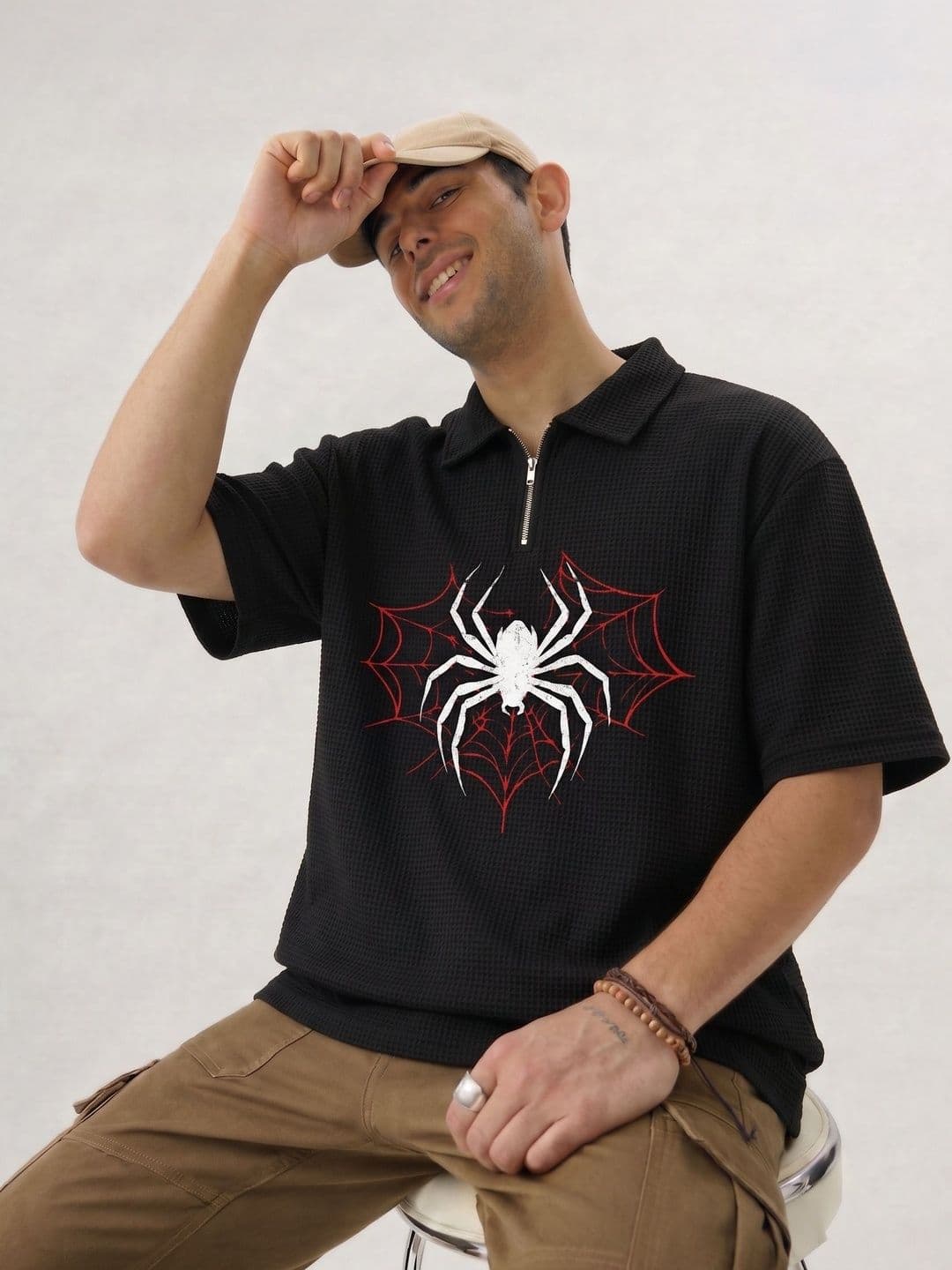 Try This Men Printed Polo Collar T-shirt - view 1