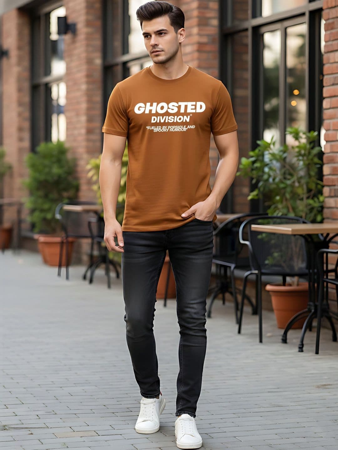 SYMBLANCE Men Typography Printed T-shirt - view 1