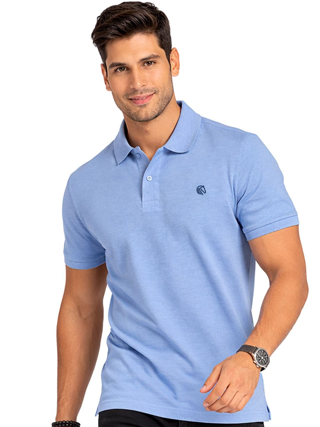 Mane & Mini Men Polo Collar Bio Finish T-shirt - view 1
