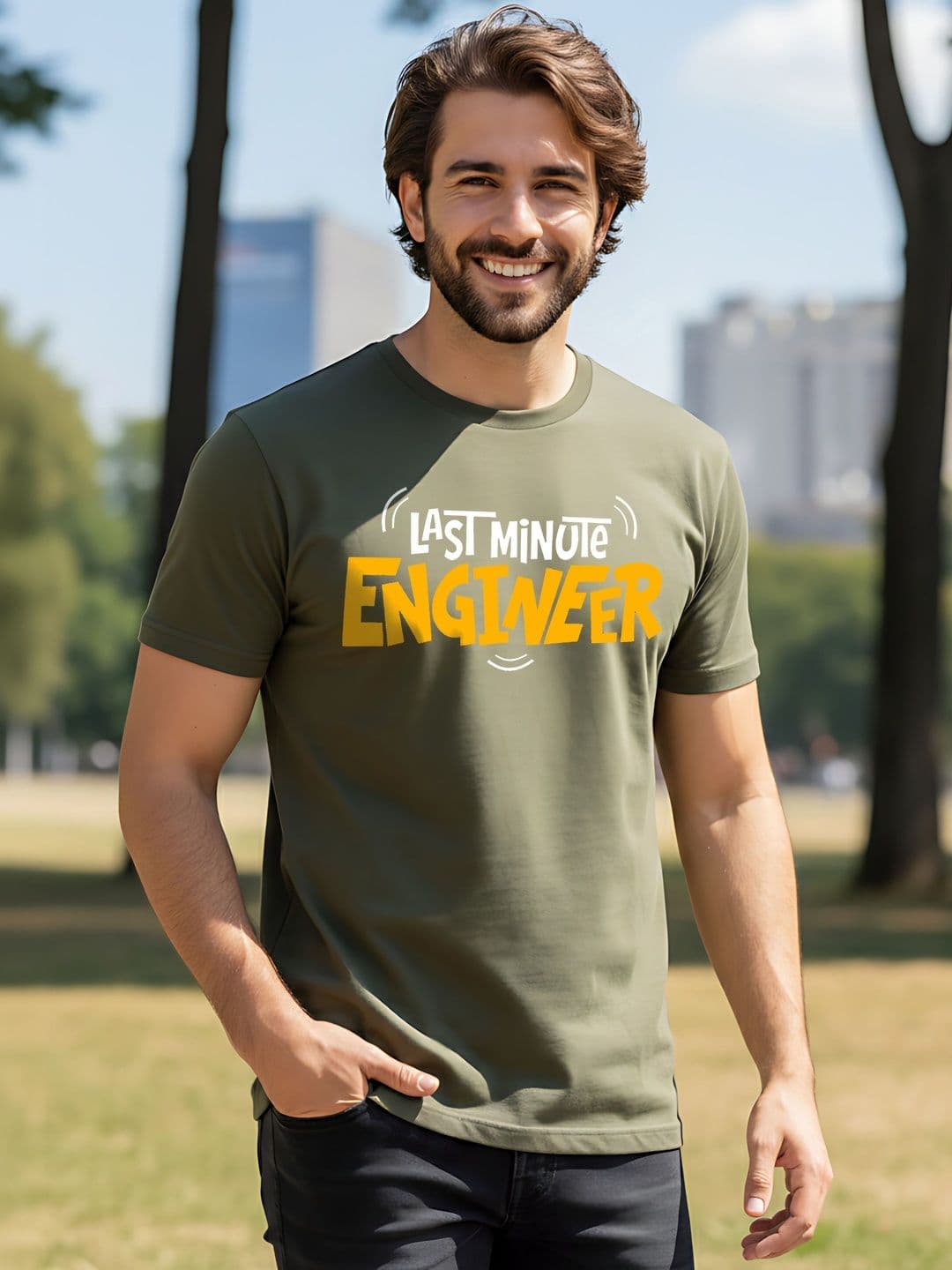 SYMBLANCE Men Typography Printed T-shirt - view 1