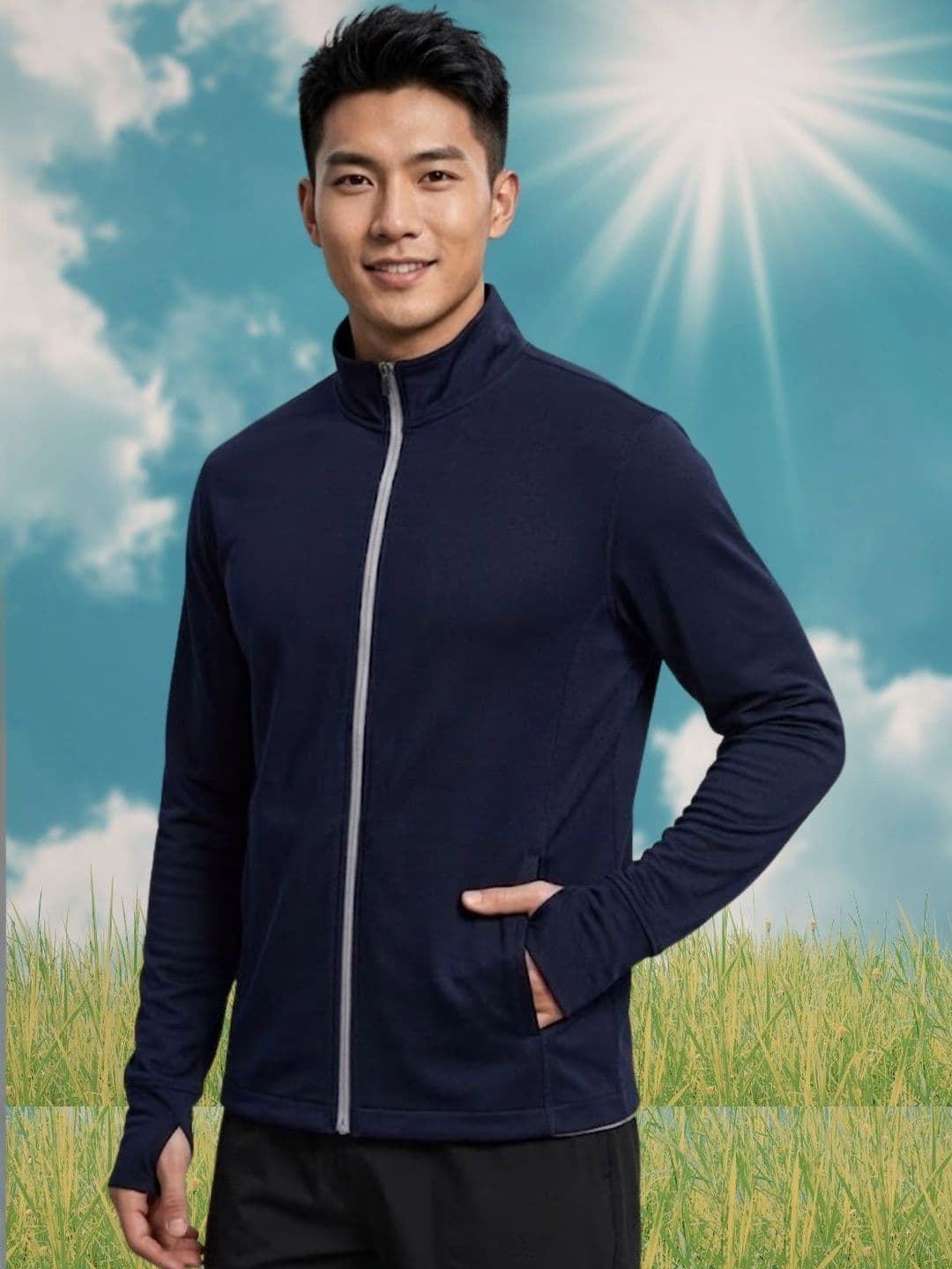 CARABA Men Running Sporty Jacket - view 1