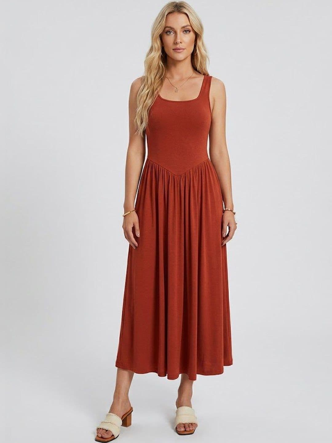 StyleCast x Revolte Fit & Flare Midi Dress - view 1