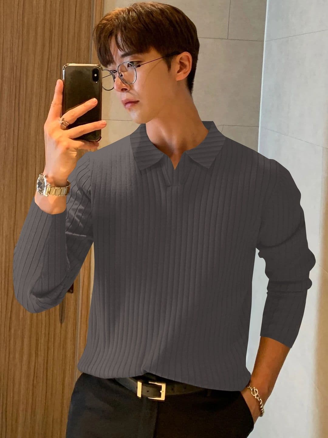 KAJARU Men Polo Collar T-shirt - view 1
