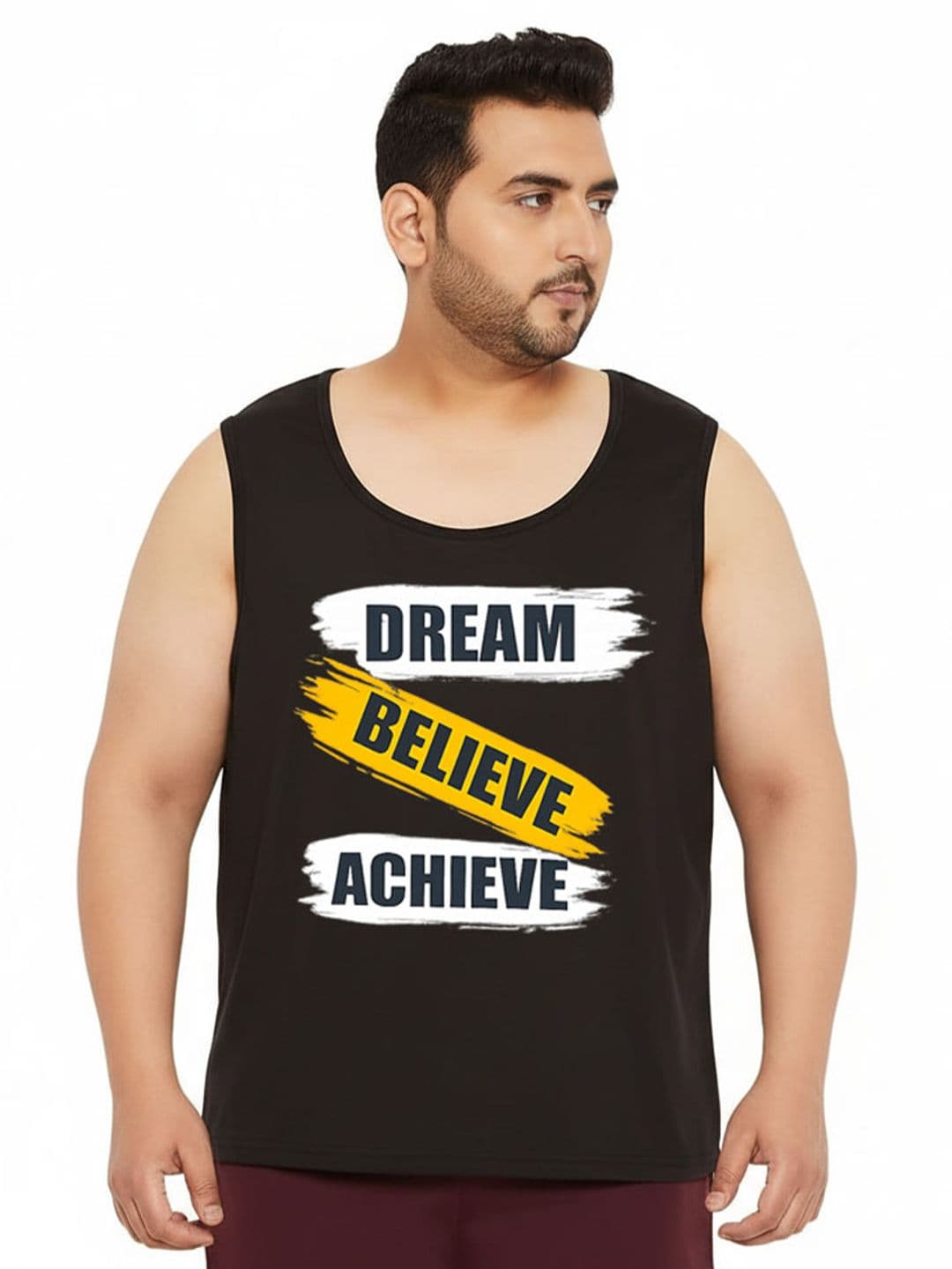 LONDON STREETS Printed Cotton Gym Vest - view 1