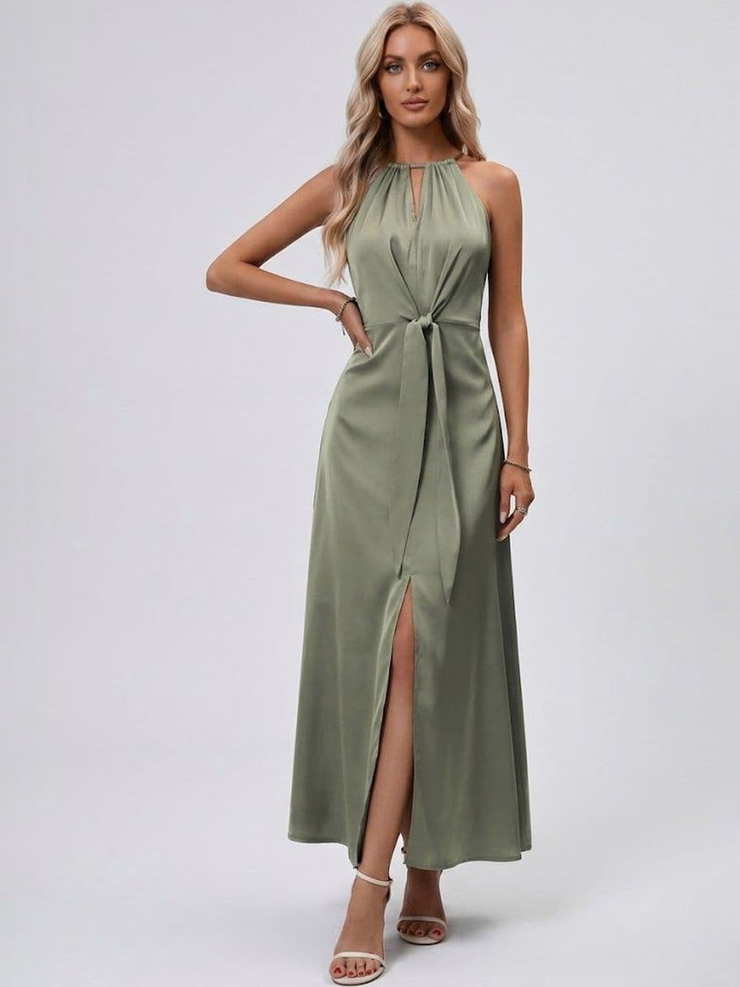 StyleCast x Revolte Halter Neck Maxi Dress - view 1