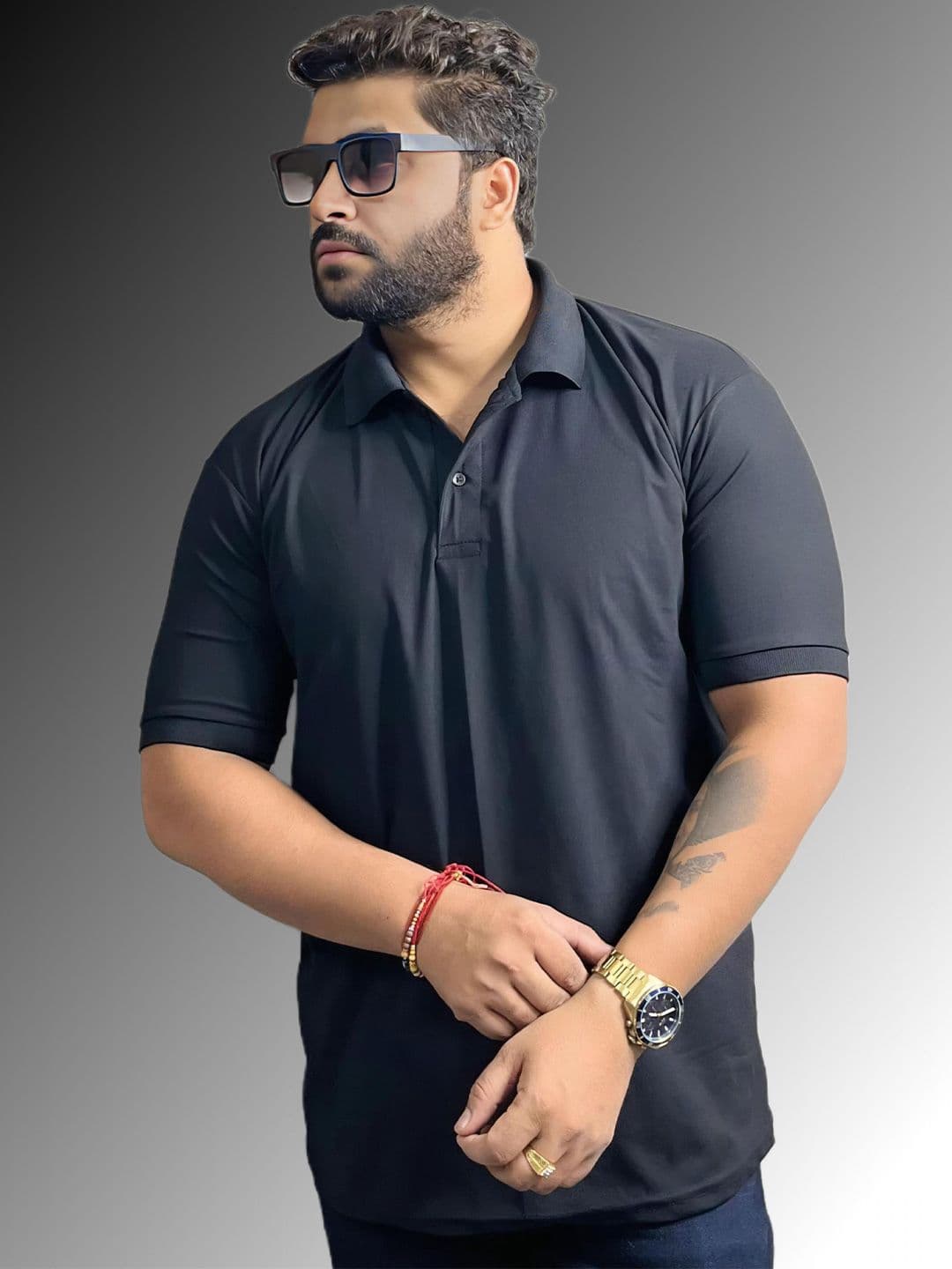balker merka Men Polo Collar T-shirt - view 1