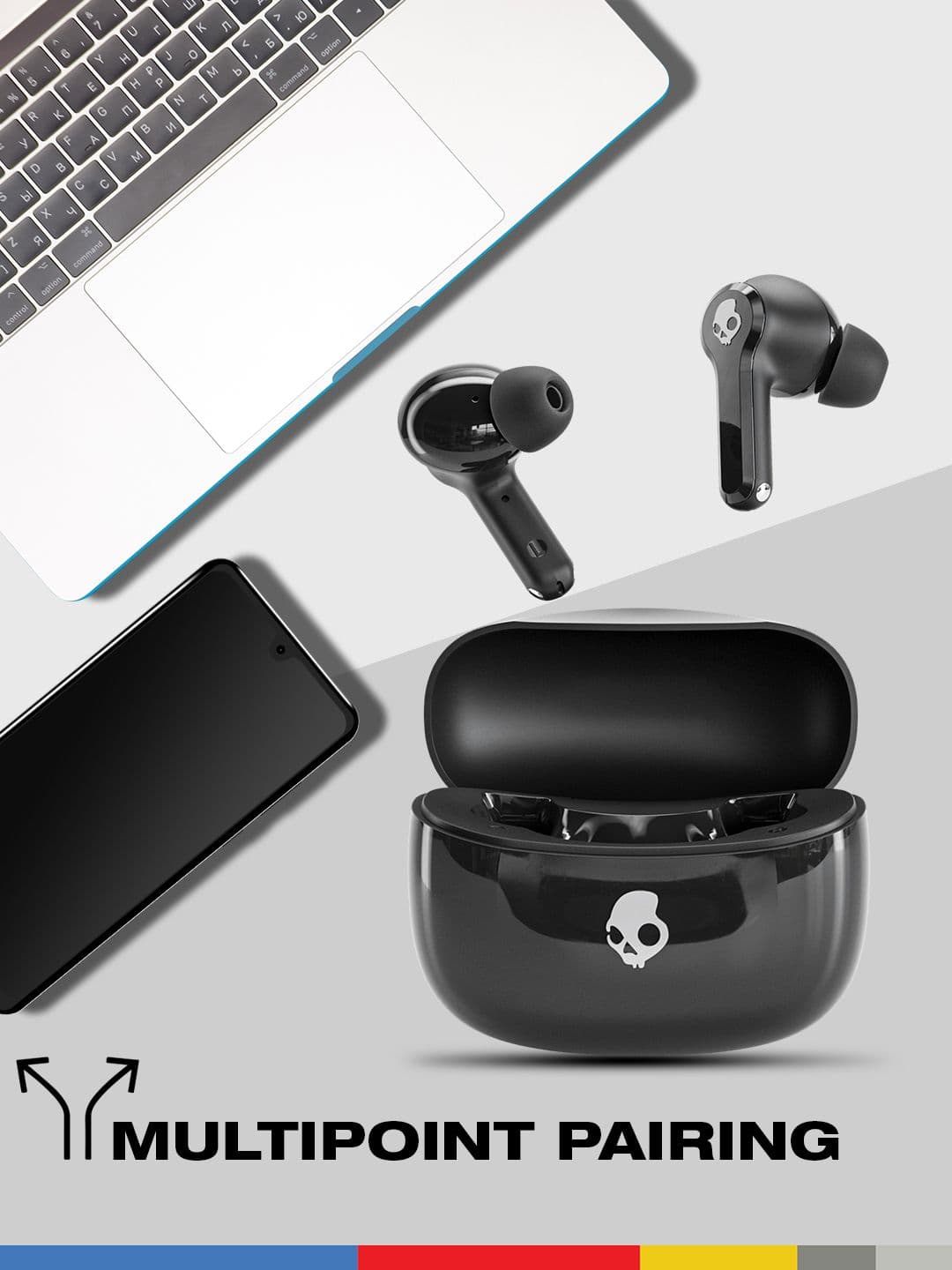 Skullcandy InkD ANC In-Ear Water Resistant True Wireless Bluetooth Earbuds with Quad Mic - view 1