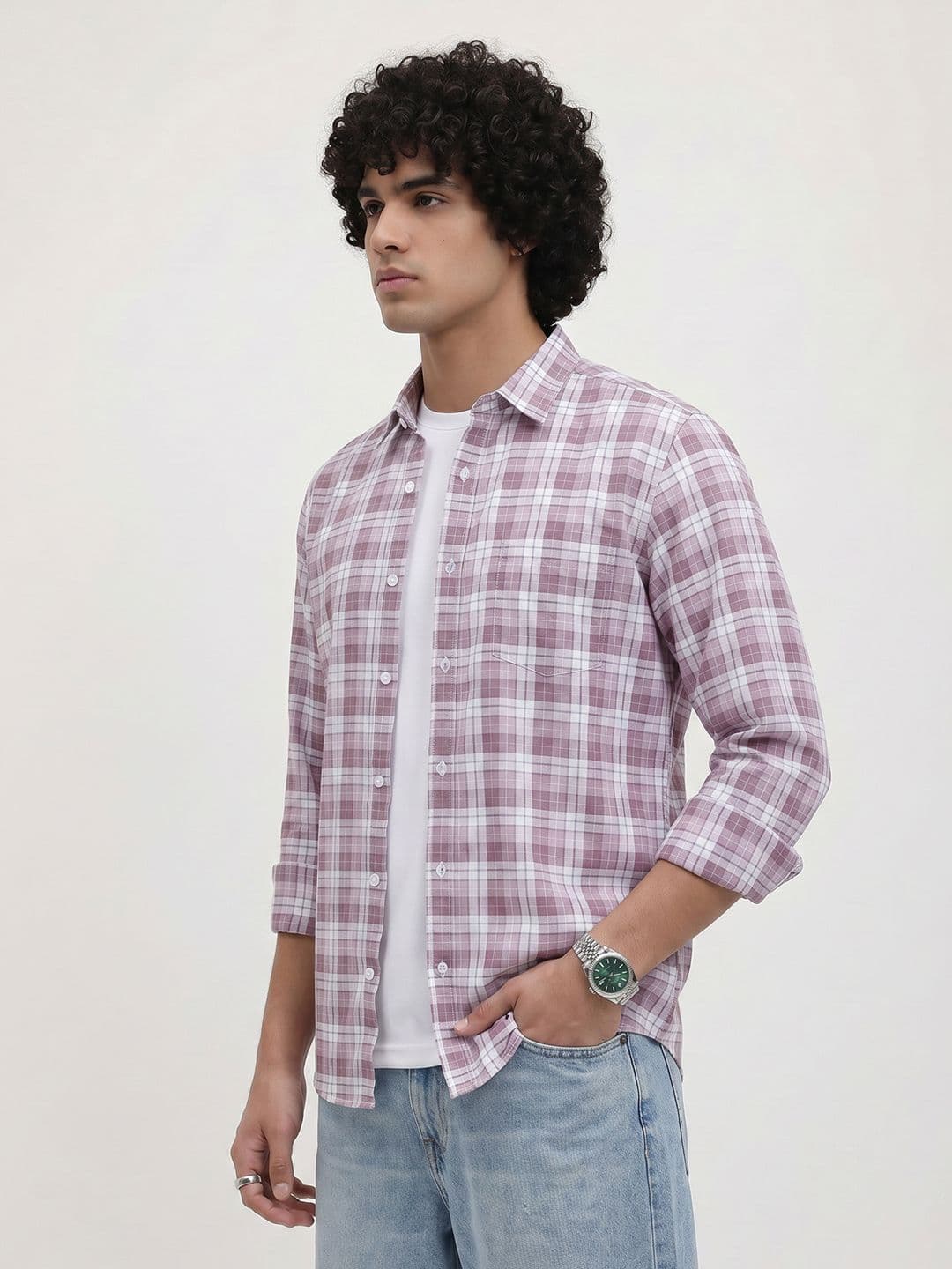 The Roadster Life Co. Checked Pure Cotton Casual Shirt - view 1