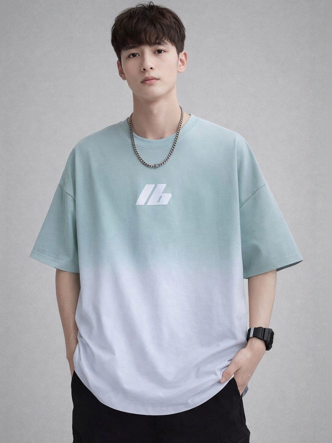 StyleCast x Revolte Men Dyed Applique T-shirt - view 1
