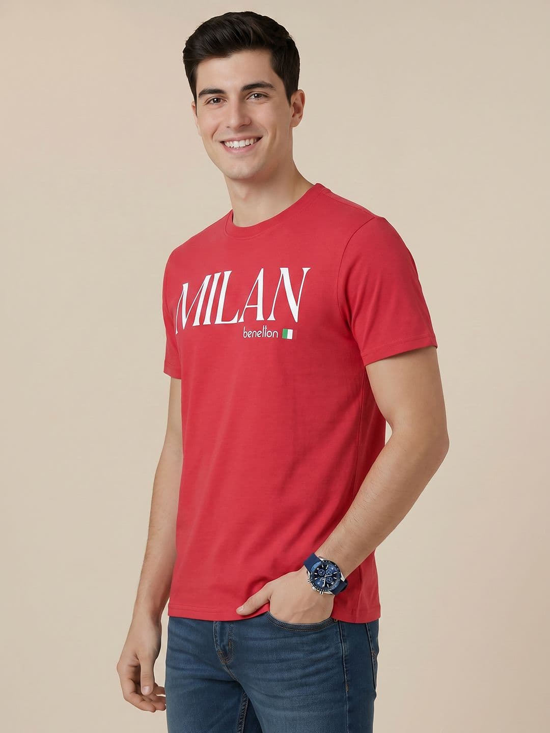 United Colors of Benetton Typography Printed T-shirt - view 1