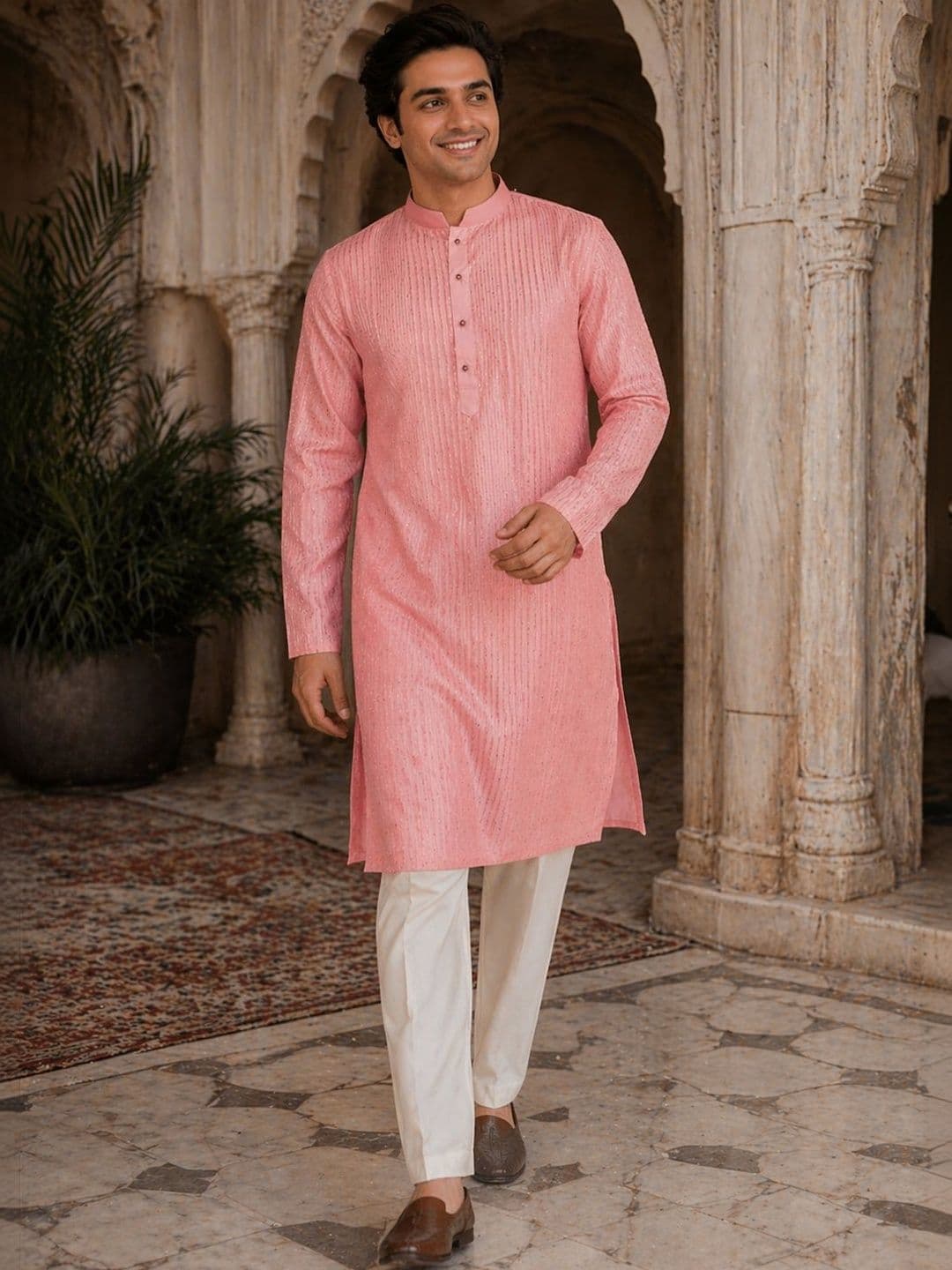 HERE&NOW Men Liva Kurta - view 1