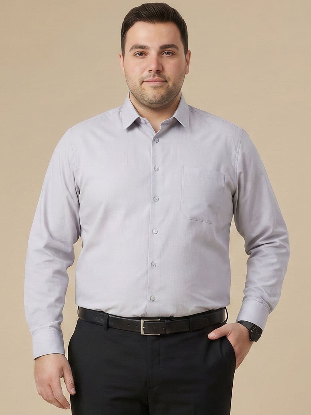 Thomas Scott Plus Size Pure Cotton Formal Shirt - view 1