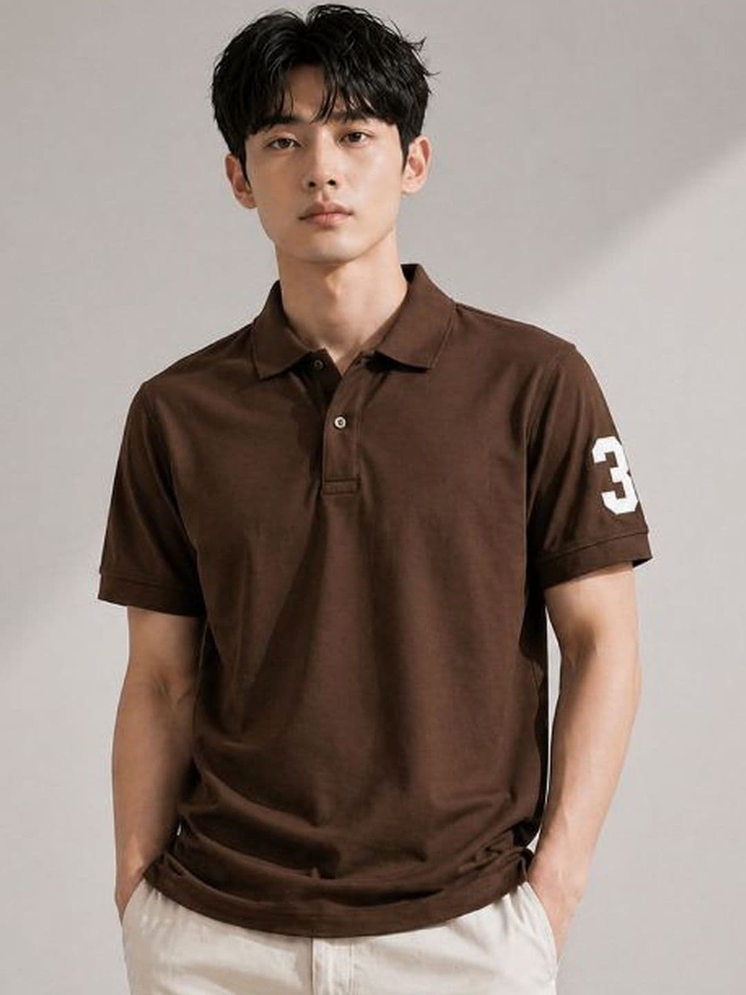 fashlook Men Polo Collar T-shirt - view 1