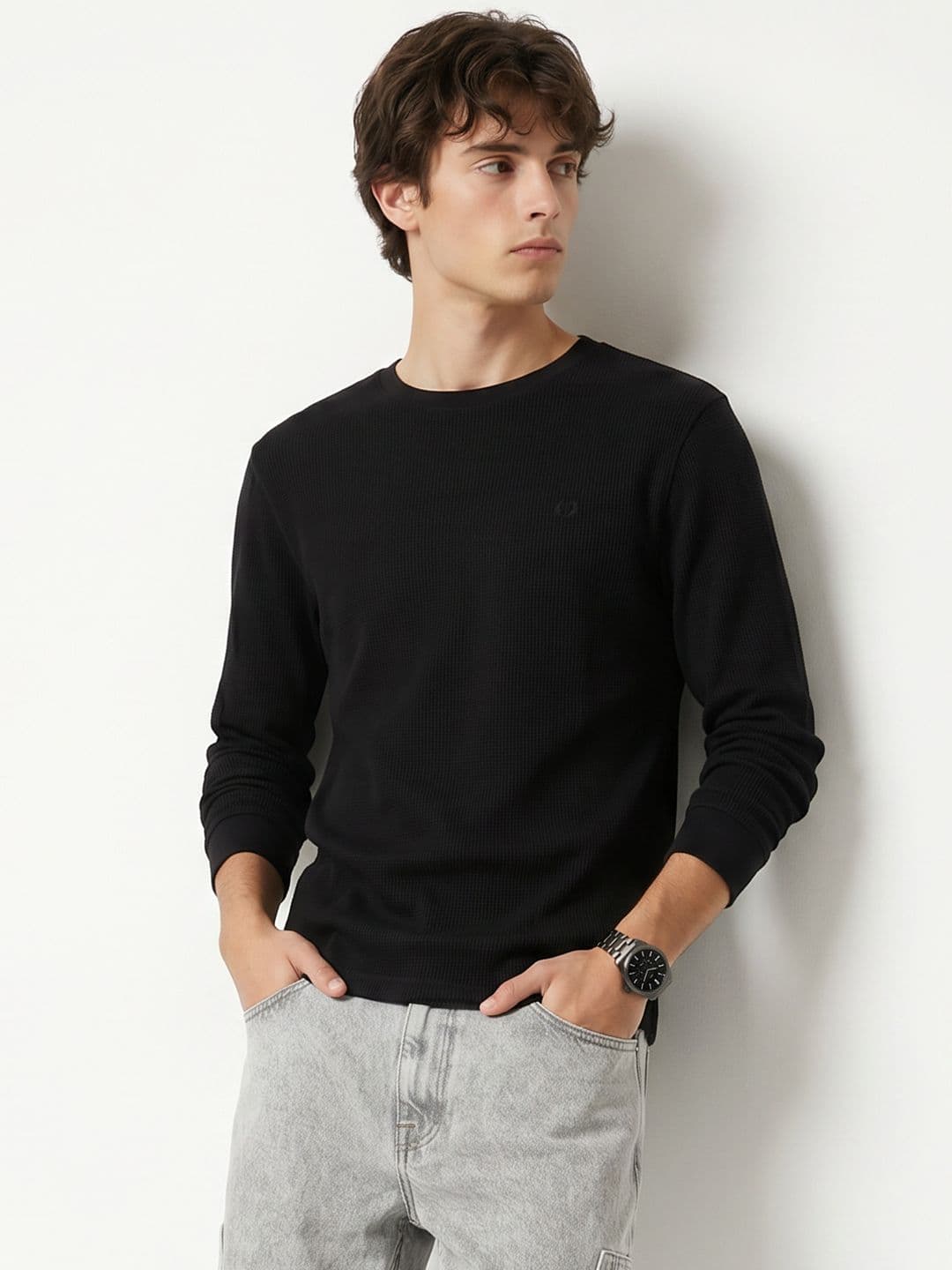 Aeropostale Self Design Pure Cotton T-Shirt - view 1
