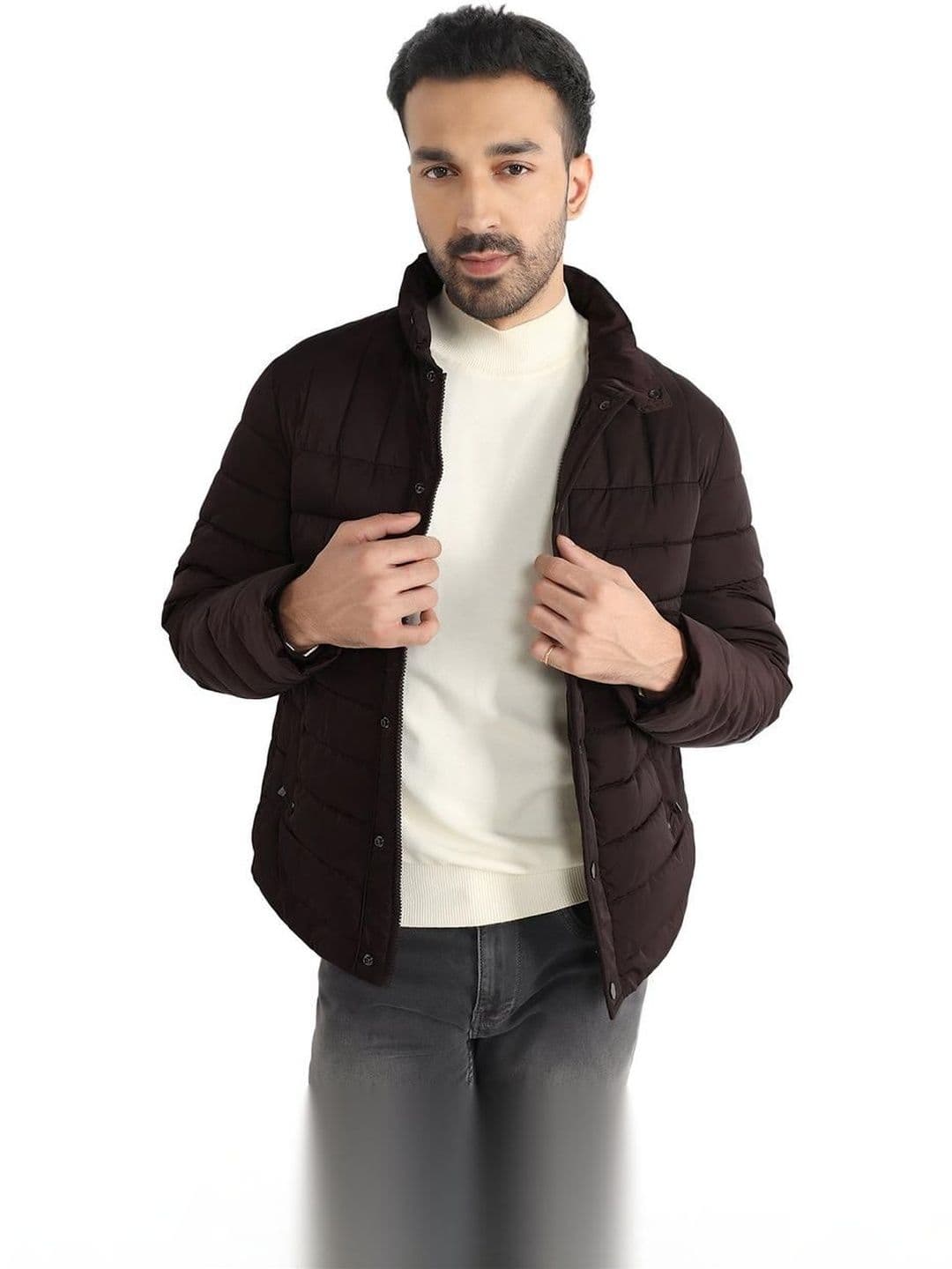 Blackberrys Men Stand Collar Lightweight Puffer Jacket - view 1