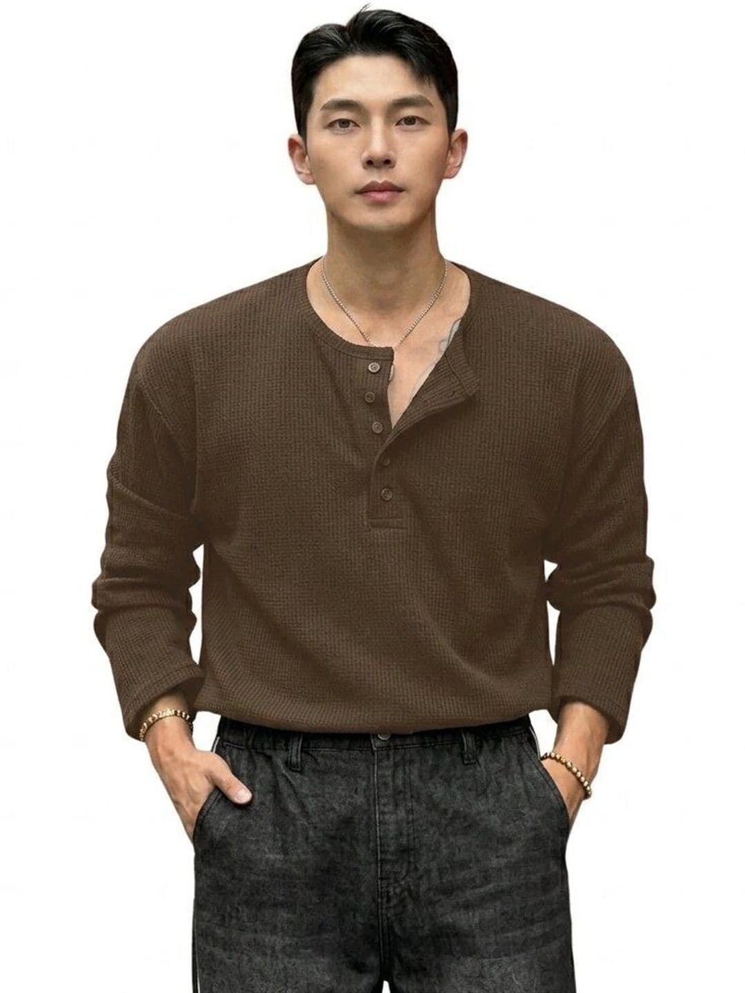 The Modern Soul Men Henley Neck T-shirt - view 1