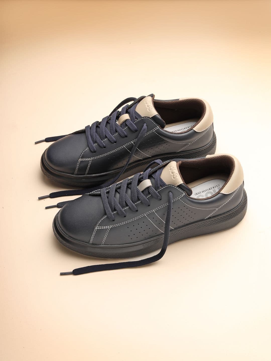 HOS Men EVAN Solid Sneakers Lace-Up Casual Comfortable Everyday Wear Shoes - view 1