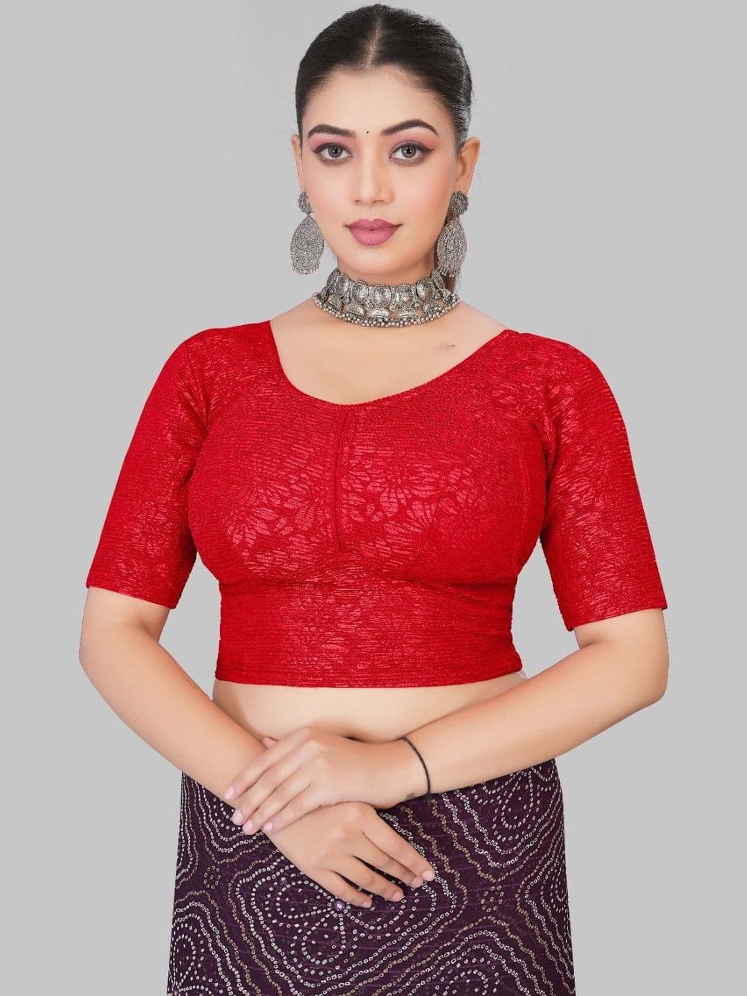 RAISECHIC Woven Design Saree Blouse - view 1
