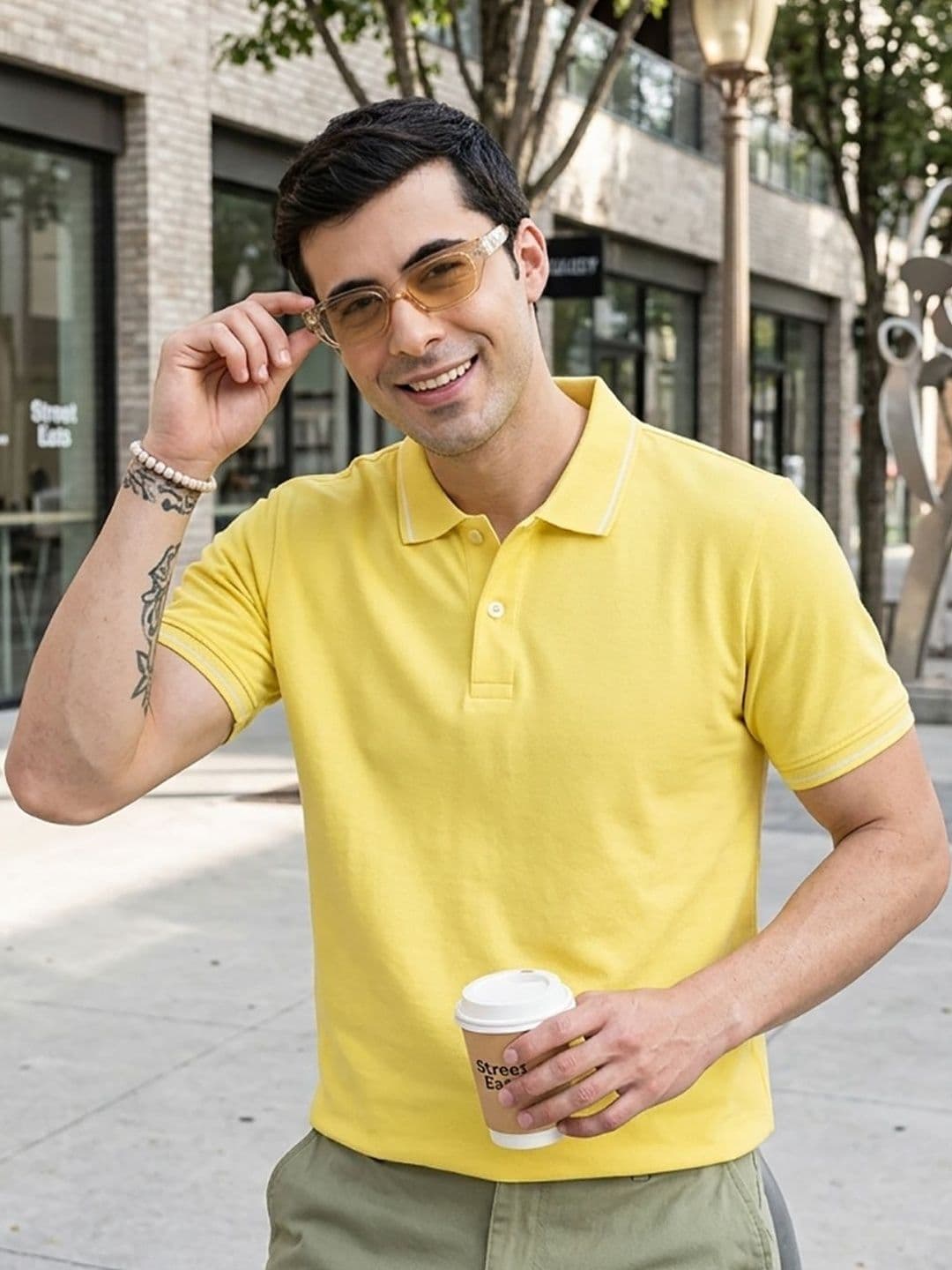 Kook N Keech Men Polo Collar T-shirt - view 1