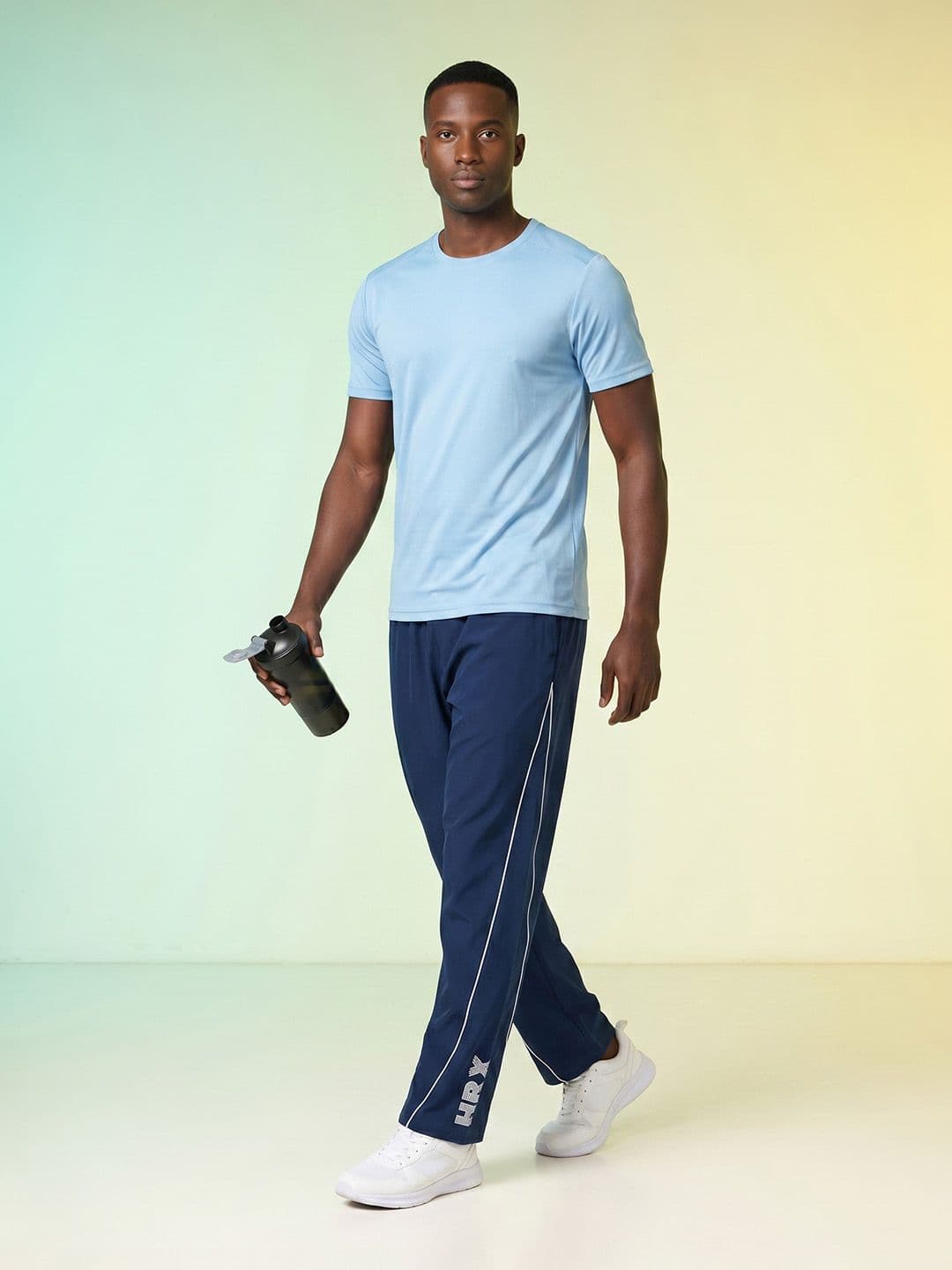 HRX by Hrithik Roshan Men Printed Rapid-Dry Training Track Pants - view 1