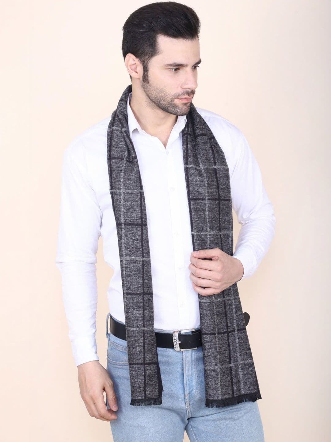 Cazzano Men Checked Scarf - view 1