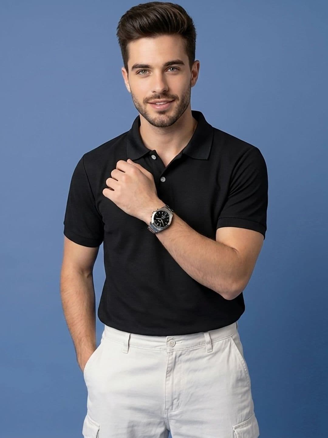 Kook N Keech Men Polo Collar T-shirt - view 1
