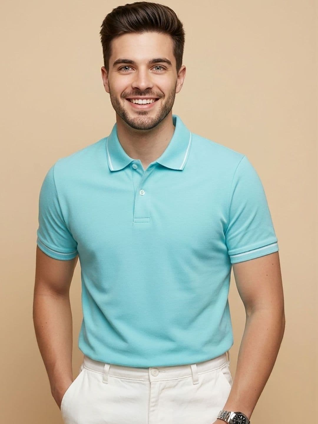 Kook N Keech Men Polo Collar T-shirt - view 1