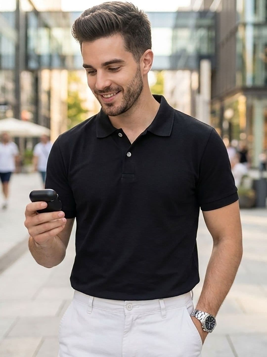 Kook N Keech Men Polo Collar T-shirt - view 1