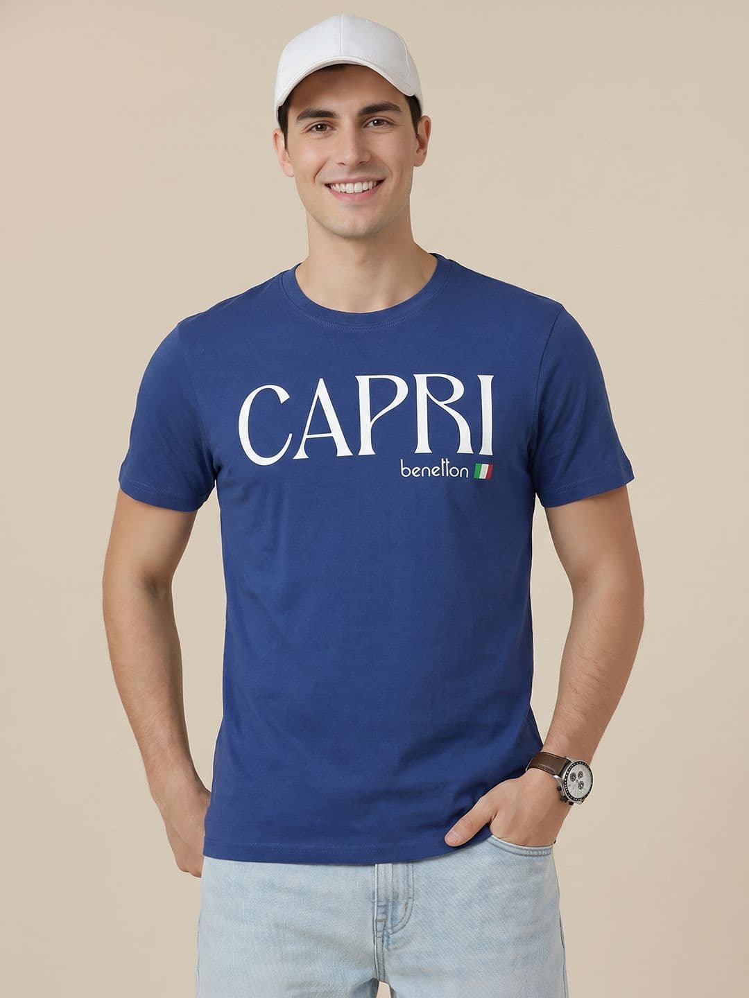 United Colors of Benetton Typography Printed T-shirt - view 1