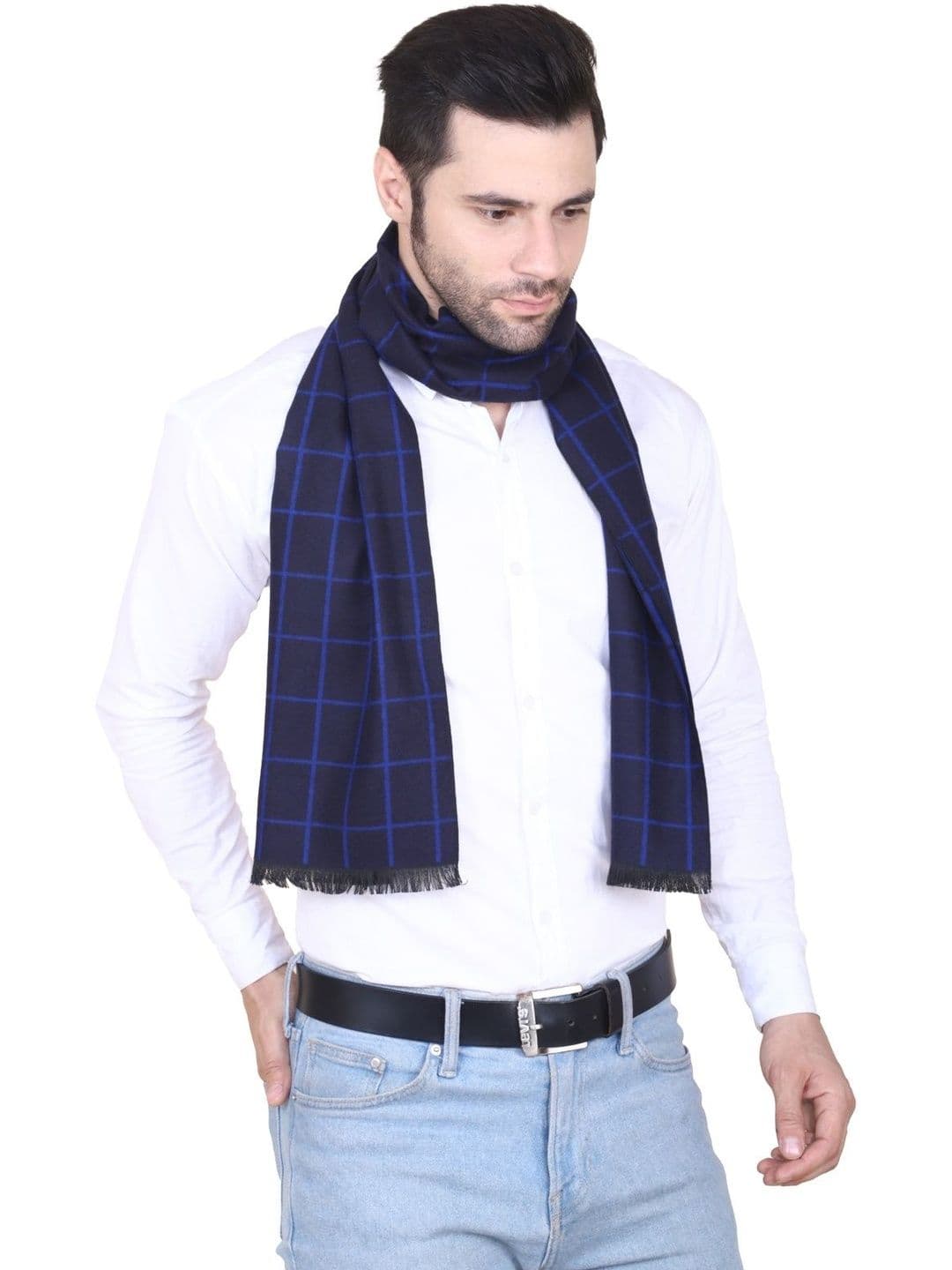 Cazzano Men Checked Scarf - view 1