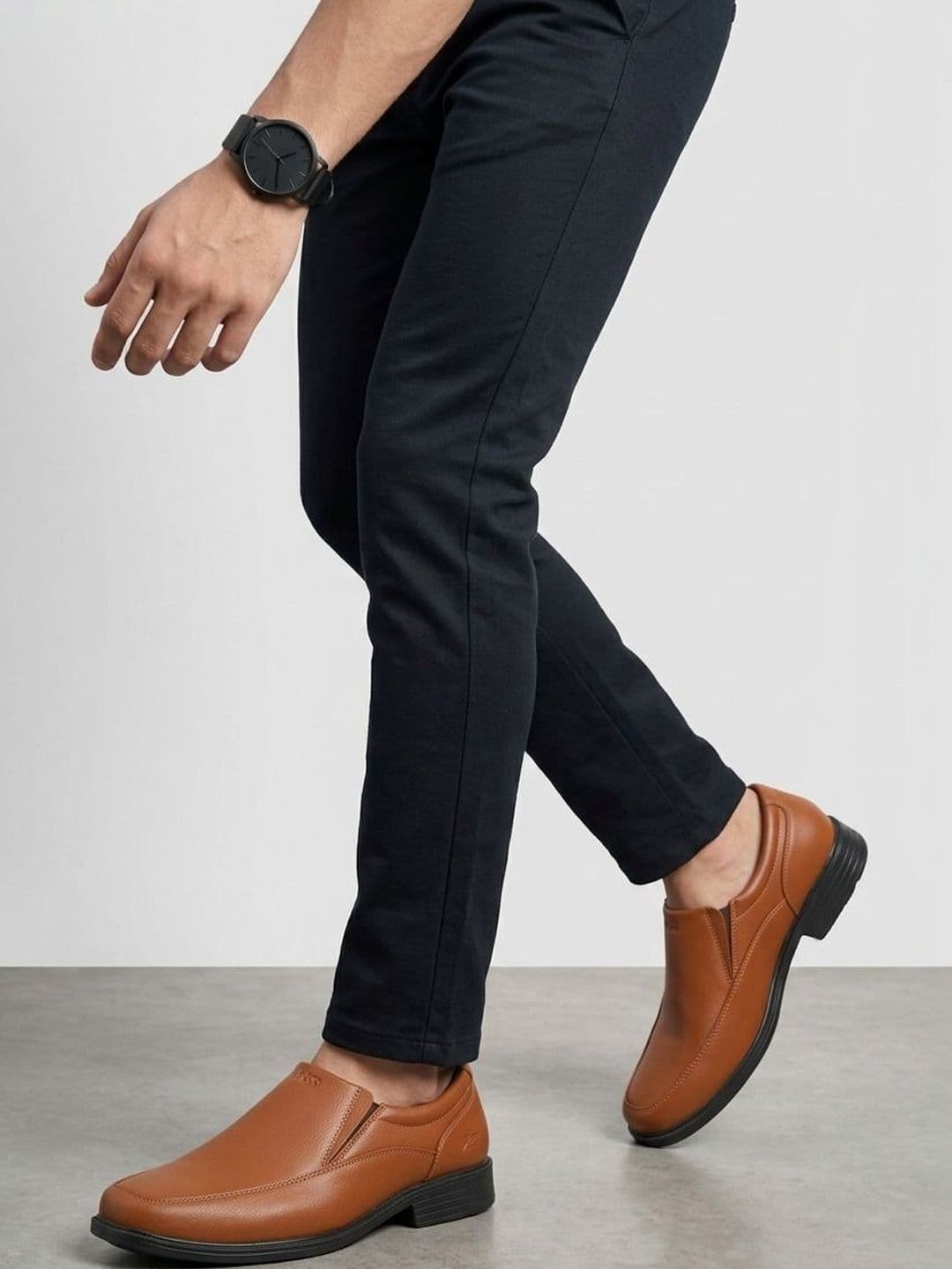 HOS Men PU Loafers - view 1