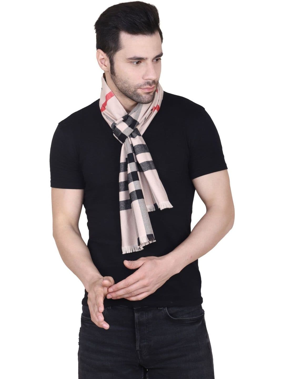 Cazzano Men Checked Scarf - view 1