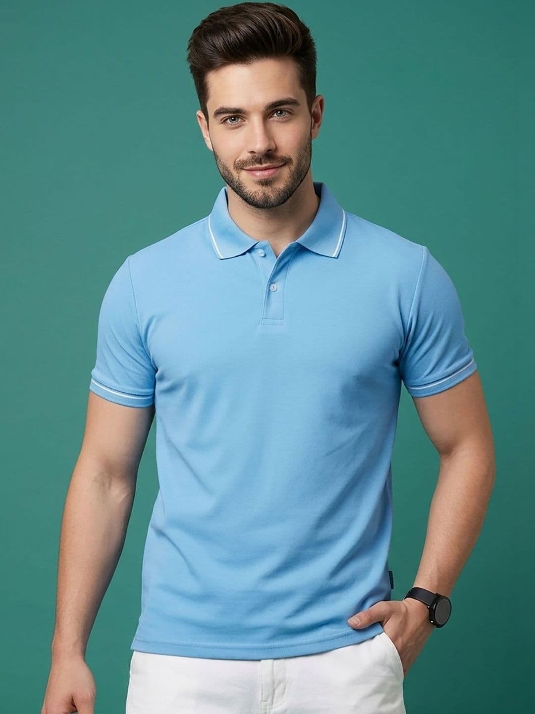 Kook N Keech Men Polo Collar T-shirt - view 1