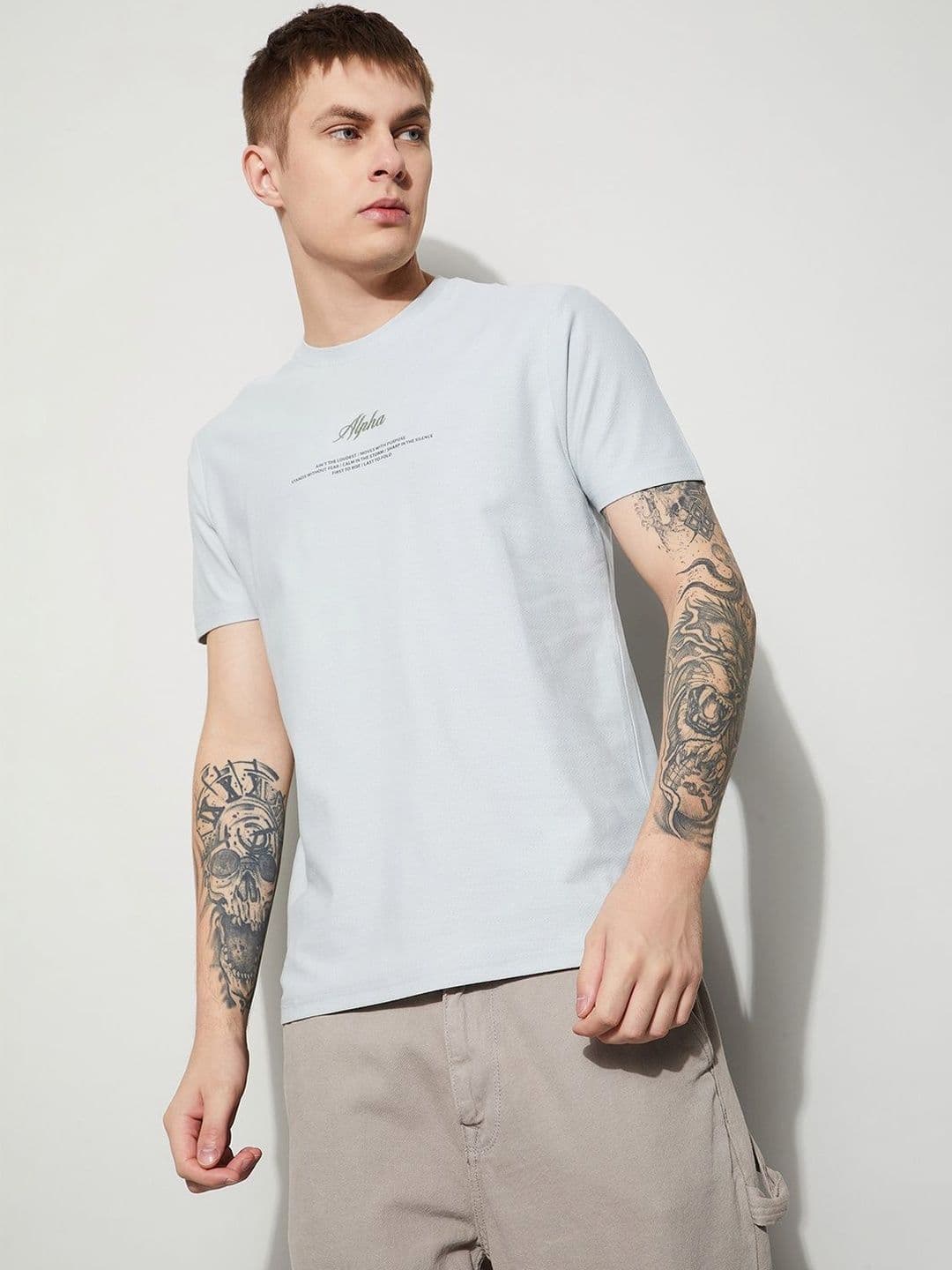Fame Forever by Lifestyle Men Typography Printed T-shirt - view 1
