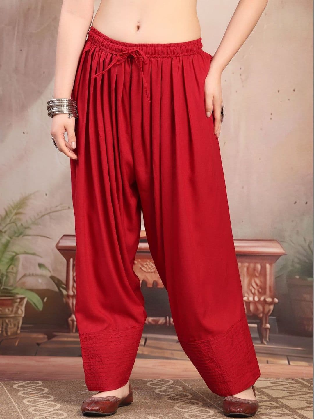 Clora Creation Women Thread Work Loose Fit Farshi Salwar - view 1