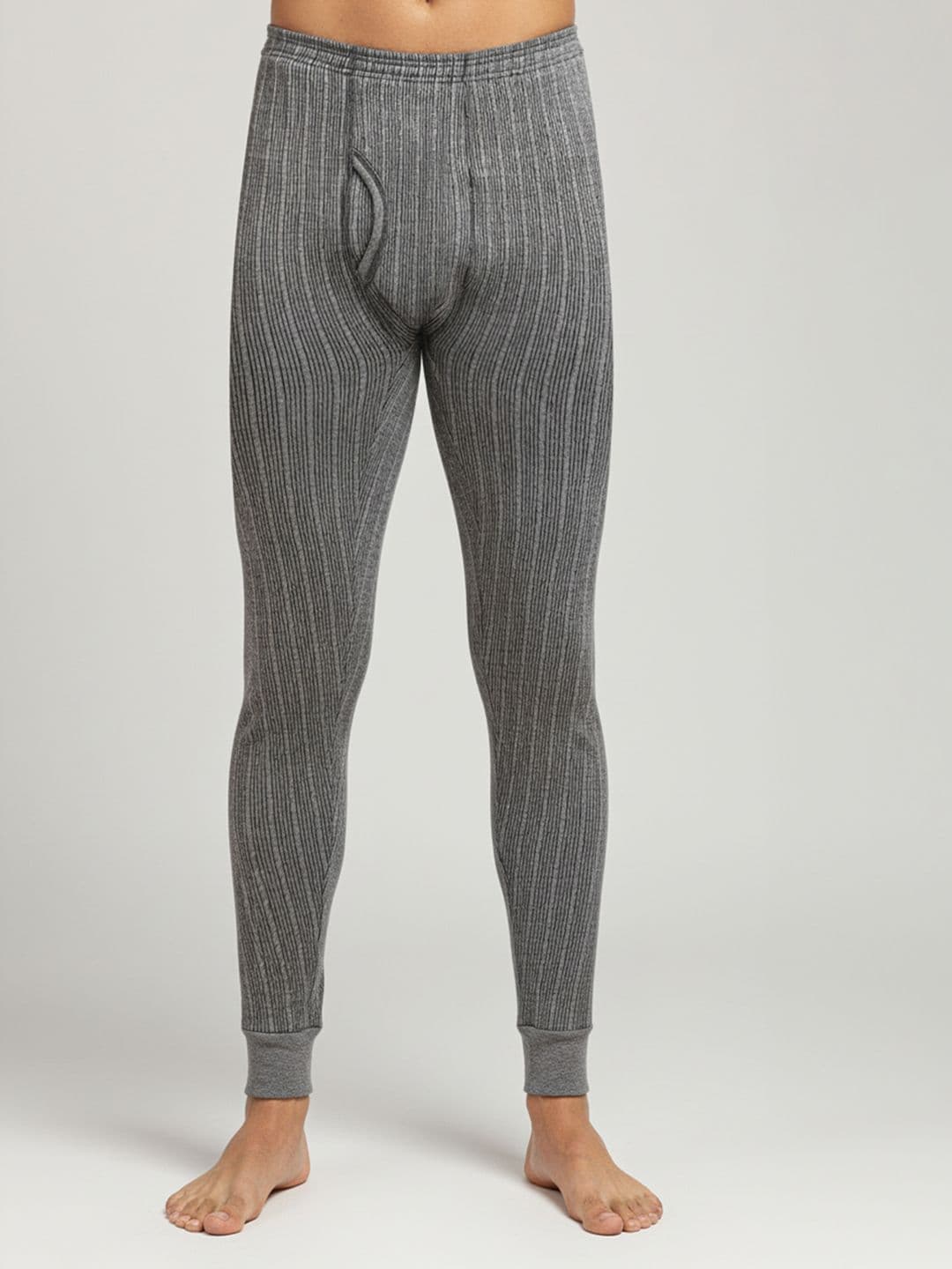 Lux Cozi Men Ribbed Mid-Rise Thermal Bottoms - view 1