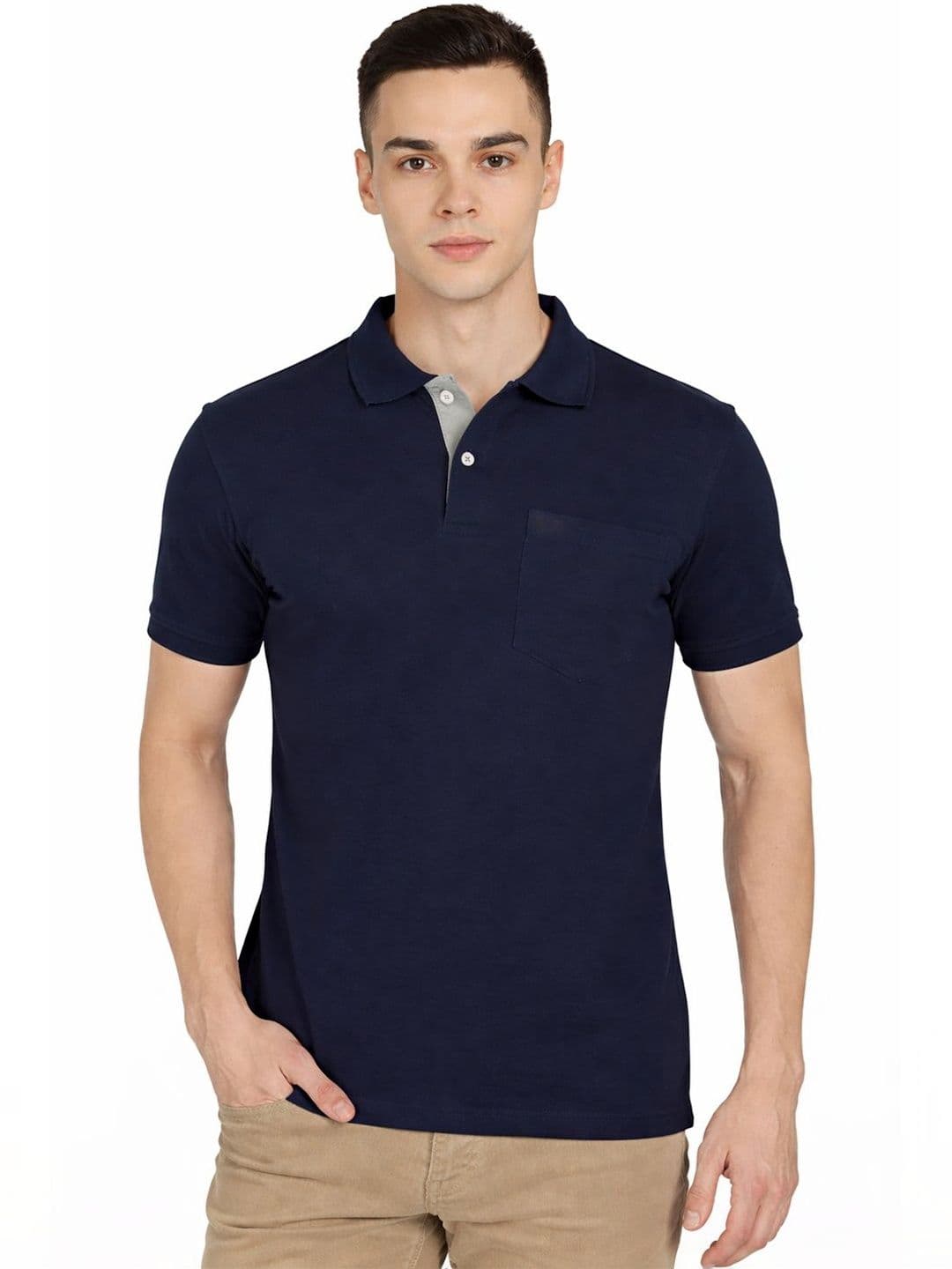 KAVYARA Men Polo Collar T-shirt - view 1