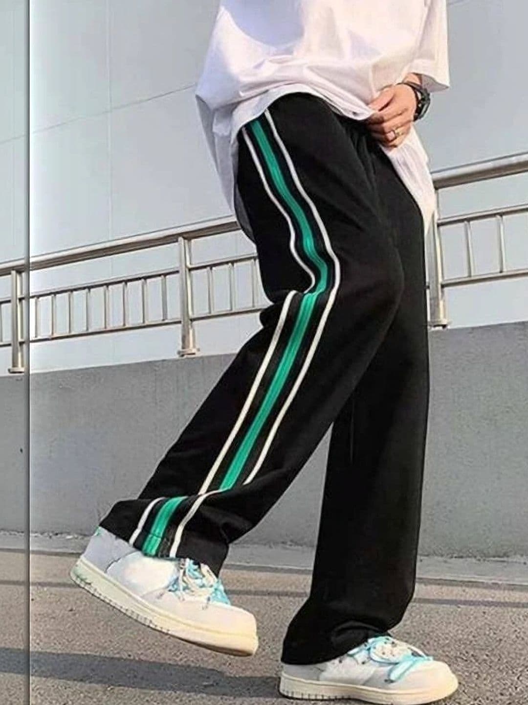 CHROVEL Men Relaxed Fit Striped Joggers - view 1