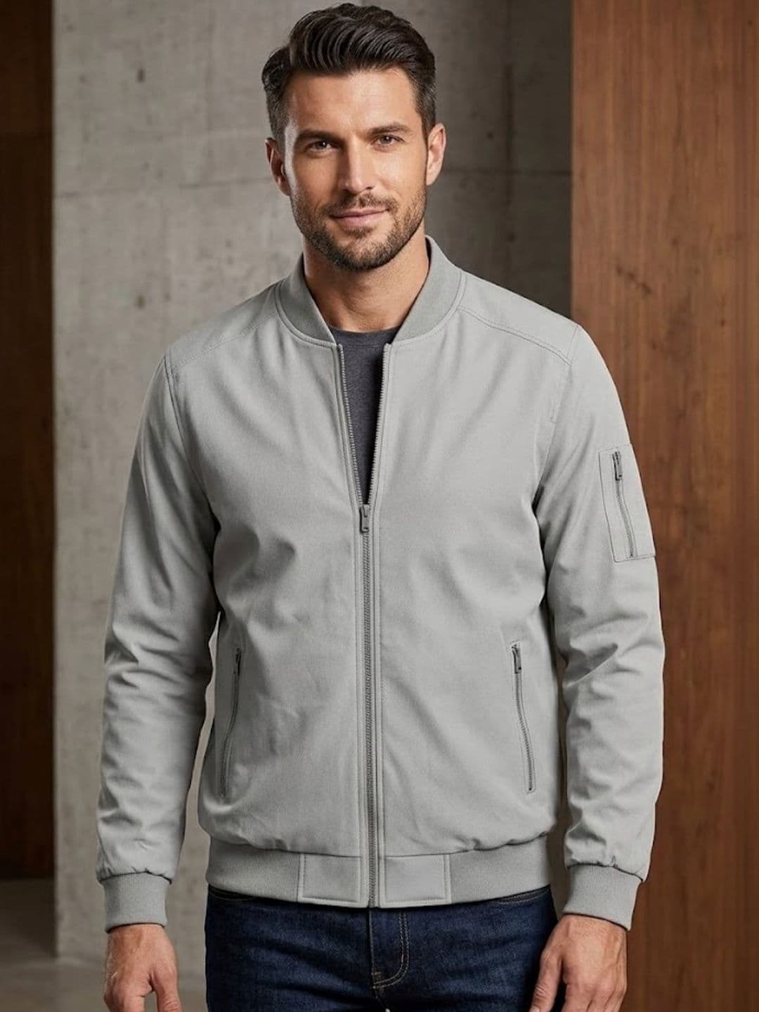 MIA FASHION Men Lightweight Outdoor Bomber Jacket - view 1