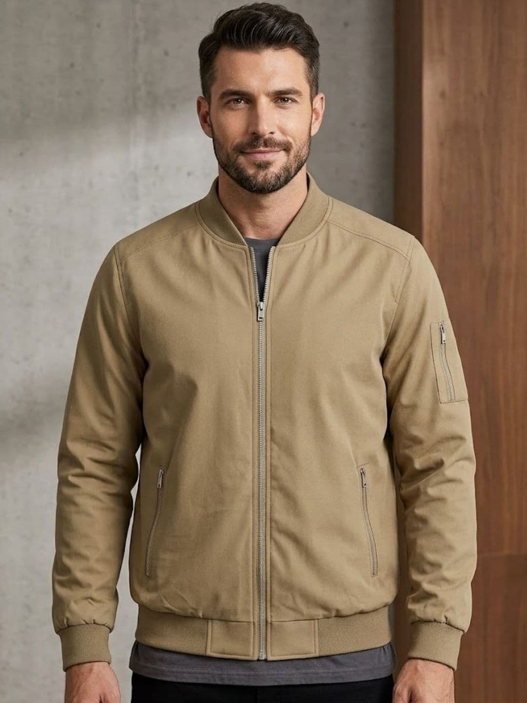 MIA FASHION Men Lightweight Outdoor Bomber Jacket - view 1