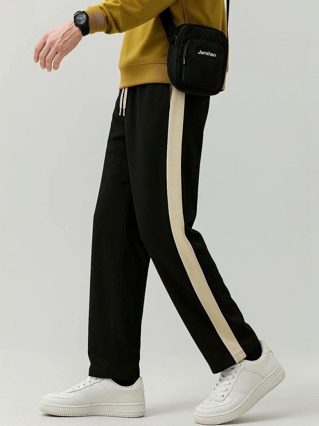 CHROVEL Men Relaxed Fit Striped Joggers - view 1