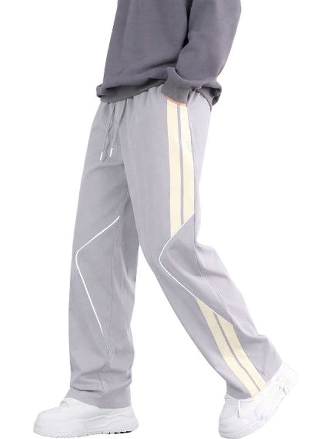 QUTUN Men Straight Fit Geometric Track Pants - view 1