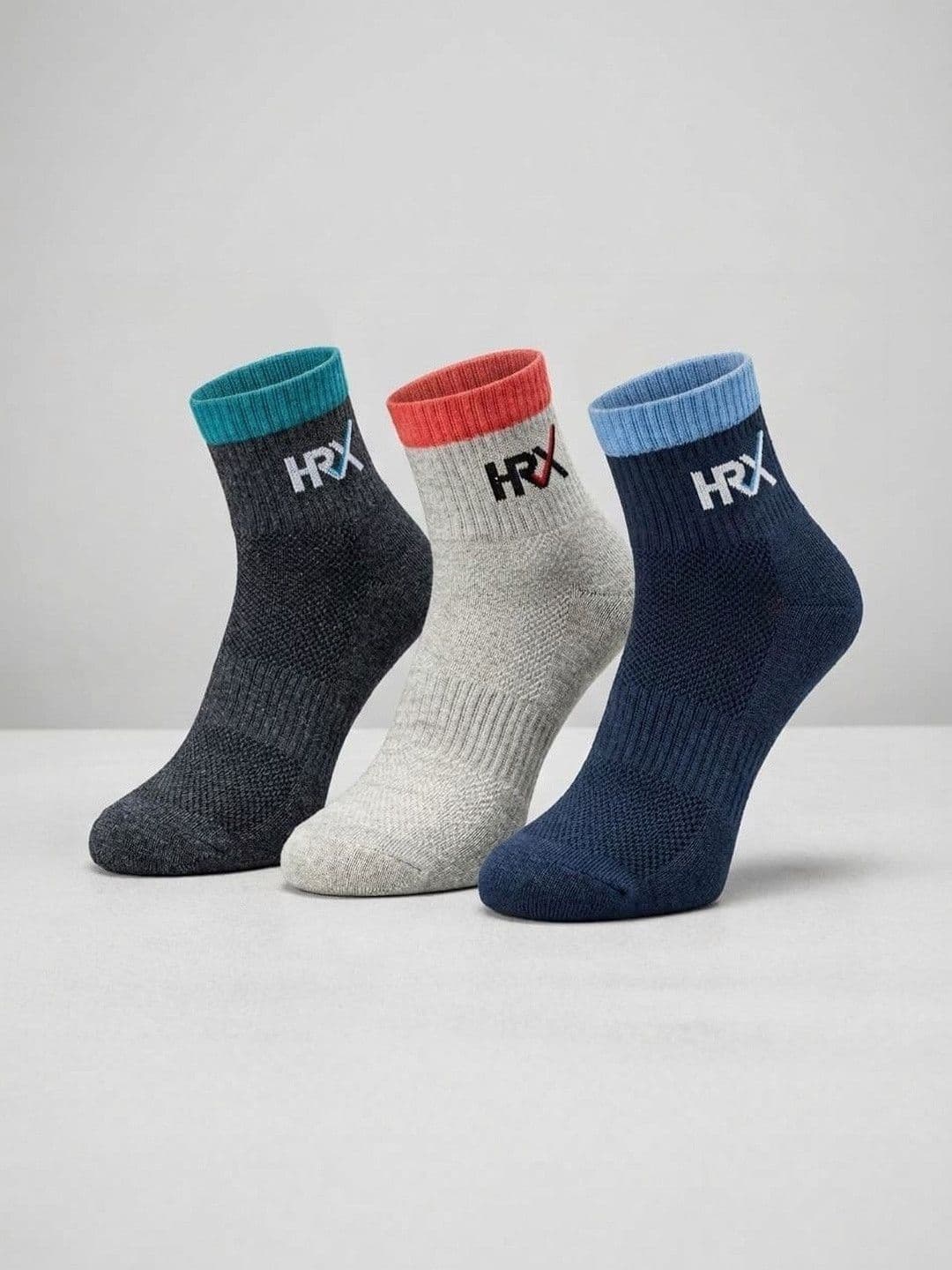HRX by Hrithik Roshan Men Pack of 3 Cotton Blend Ankle Length Socks - view 1