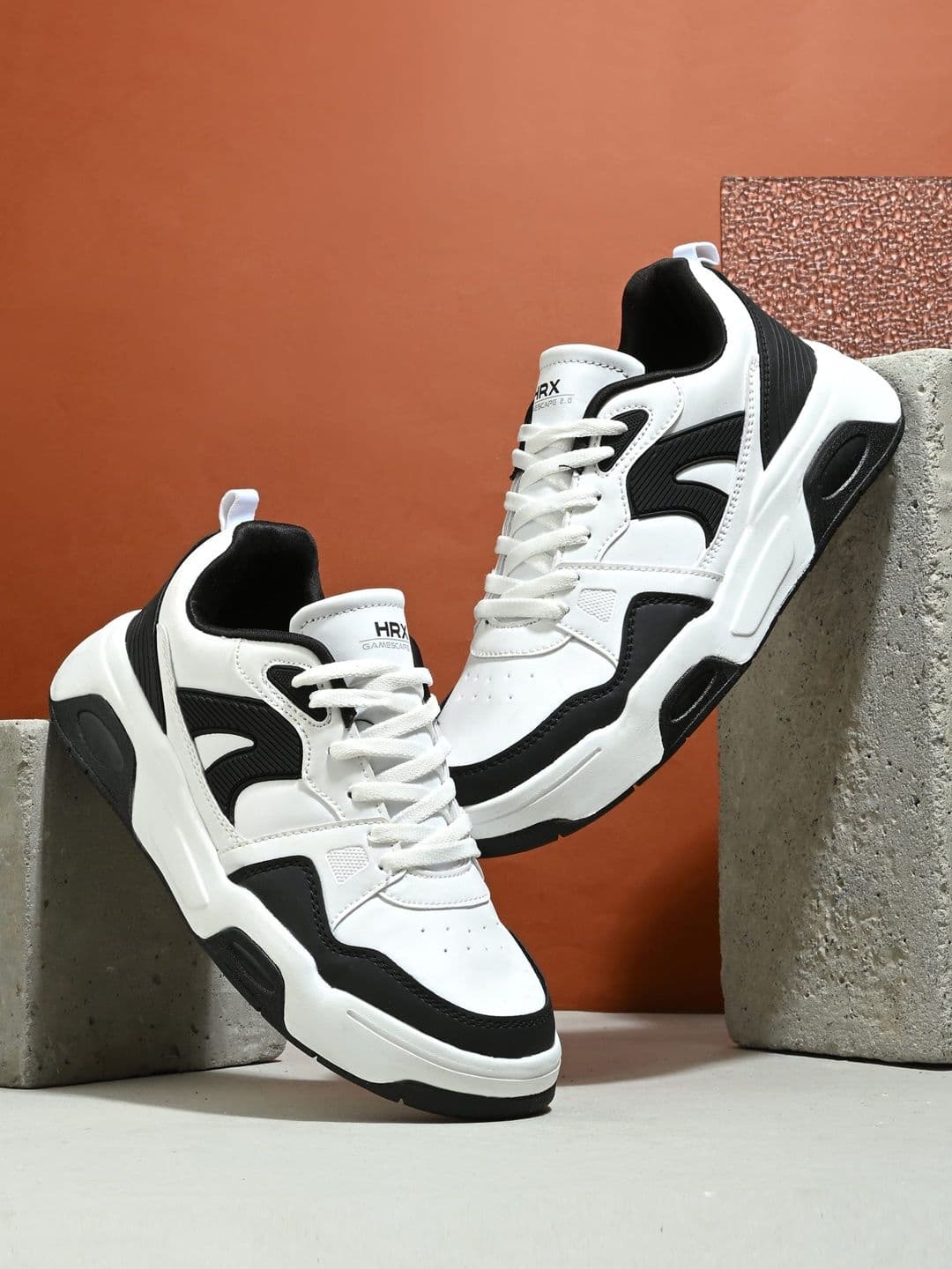 HRX by Hrithik Roshan Men Colourblocked Synthetic Sneakers - view 1